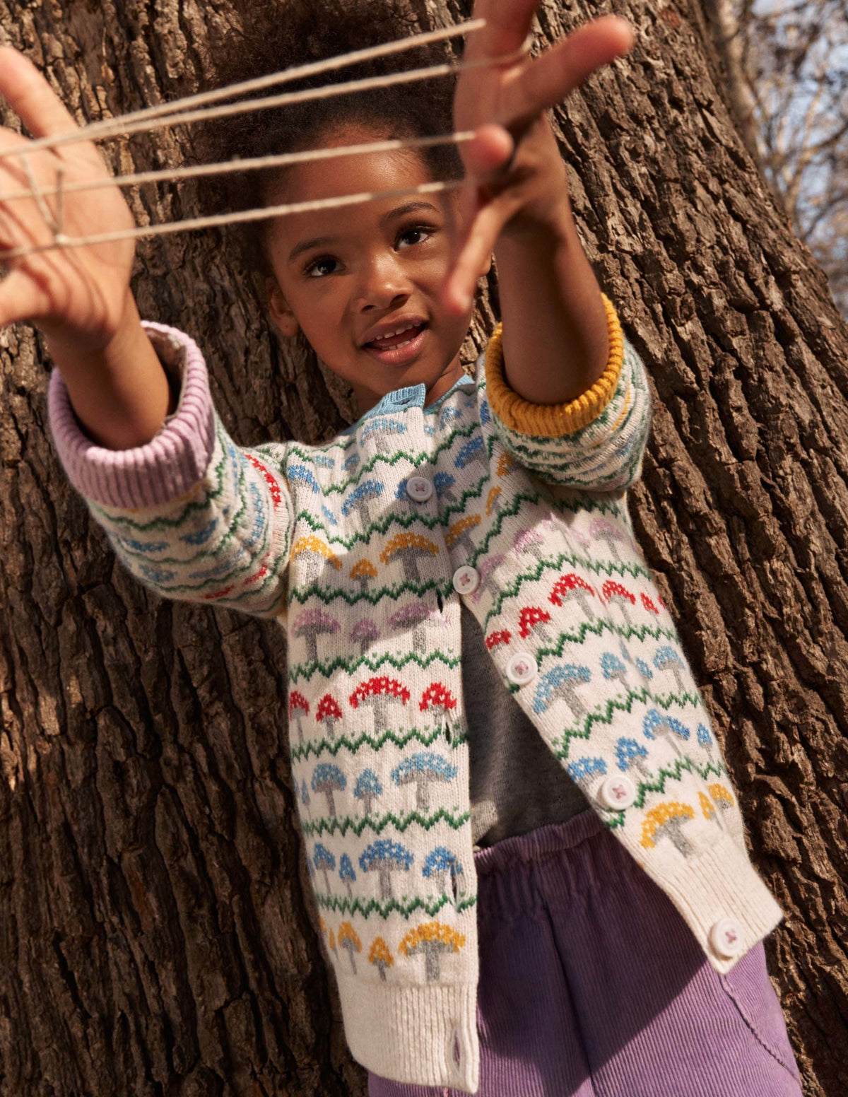 Fun Fair Isle Cardigan-Toadstool Fair Isle - Image 4