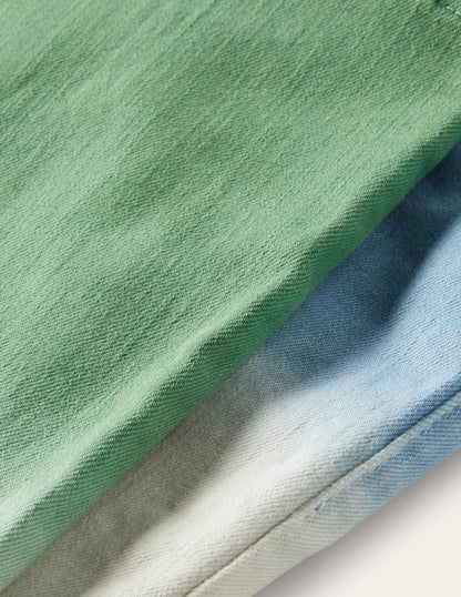 Flared Jeans-Surfboard Blue/Green Ombre-3
