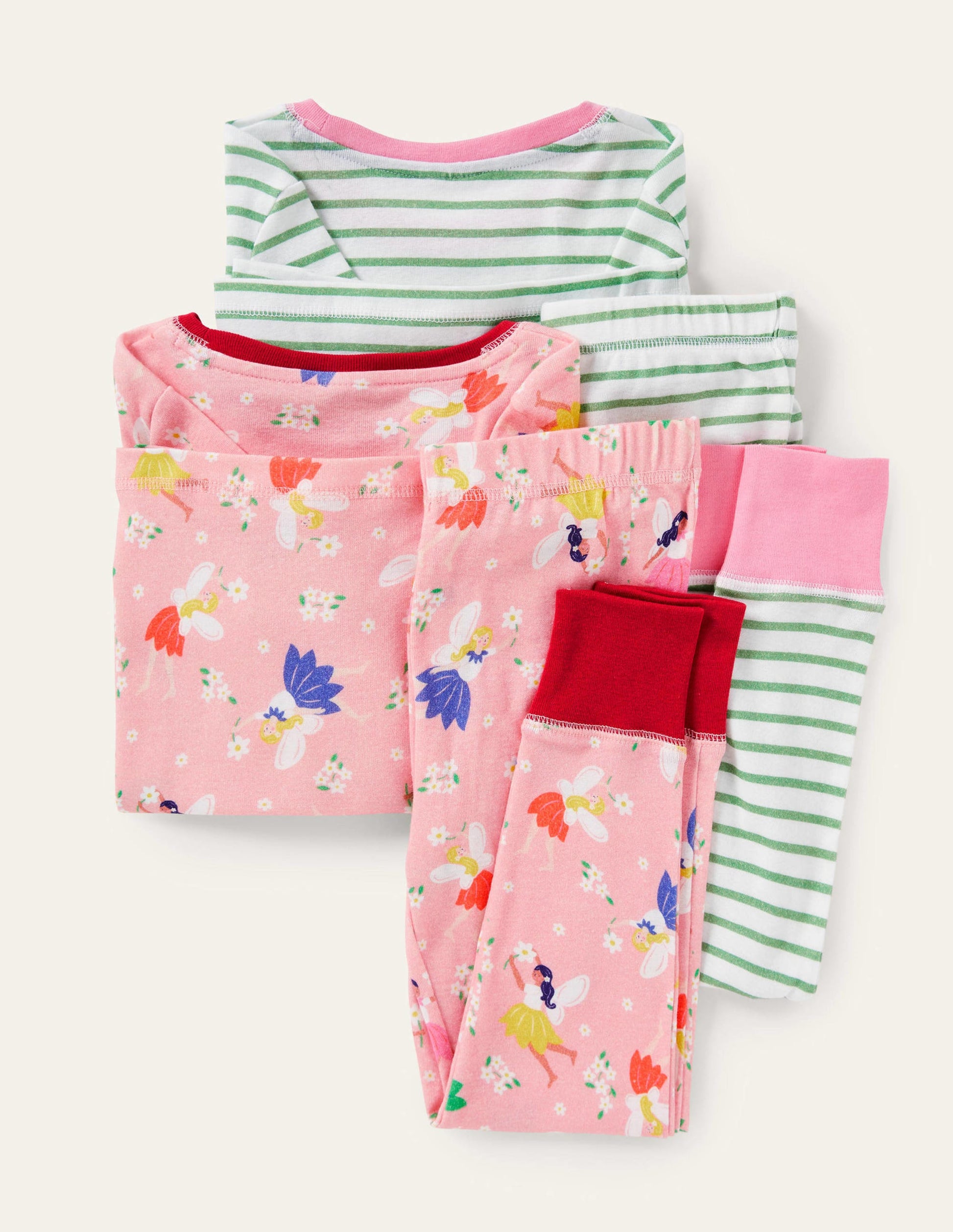 Twin Pack Snug Pyjamas-Boto Pink Fairies-2