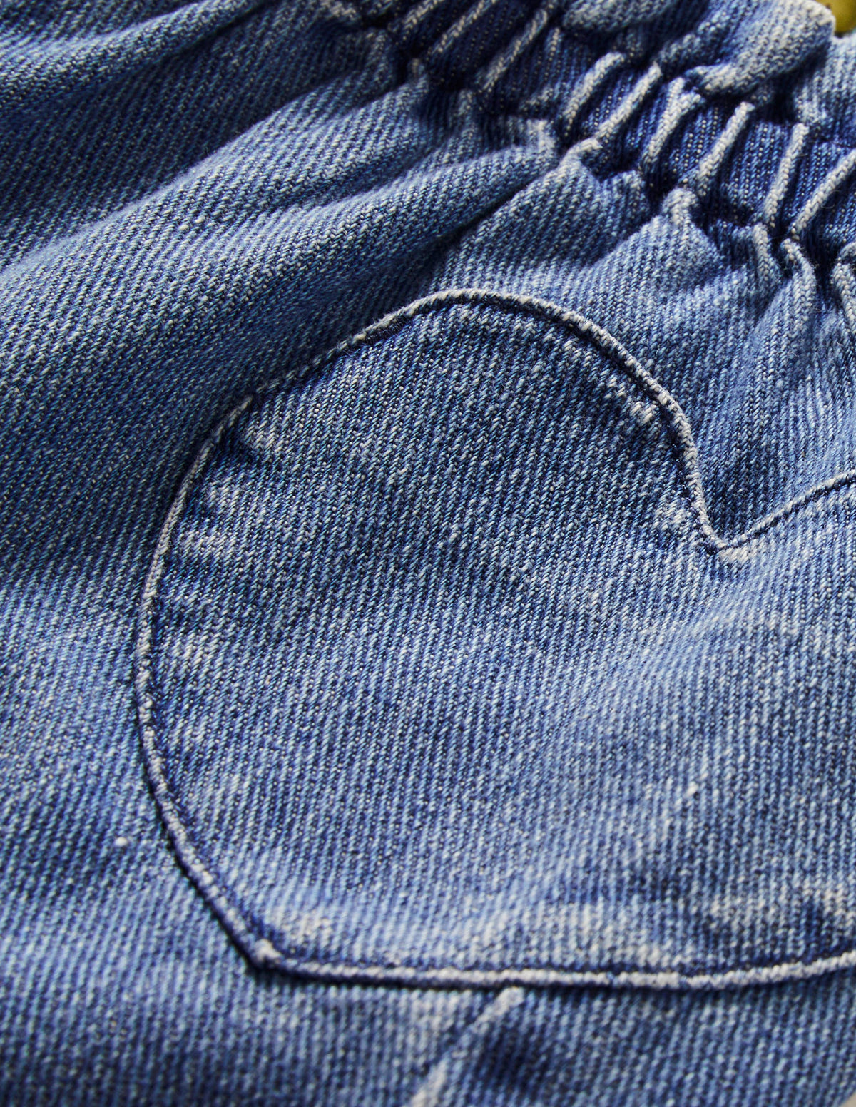 Wide Leg Pull-On Trouser-Mid Vintage Denim - Image 3