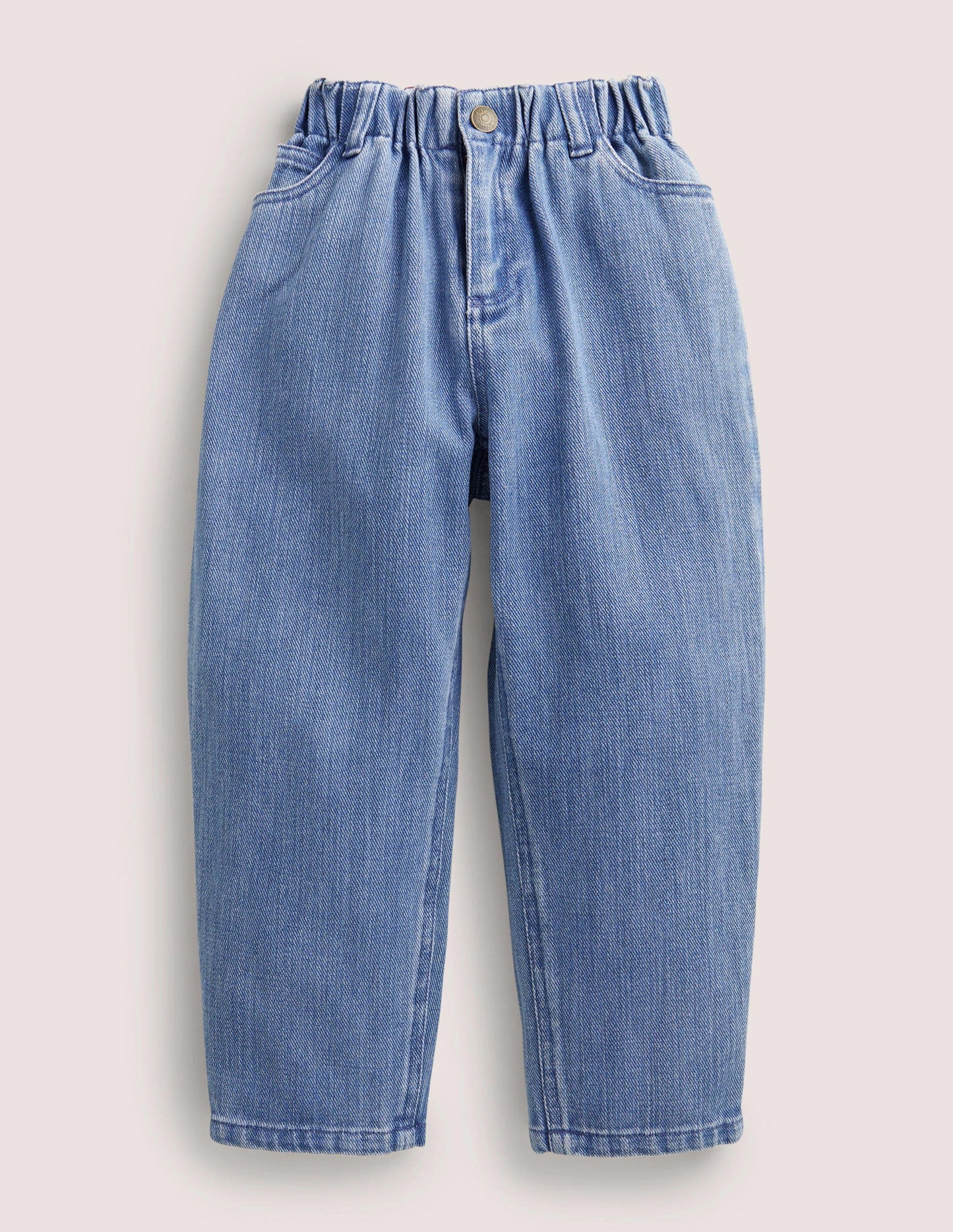 Barrel Leg Jeans-Mid Vintage Denim