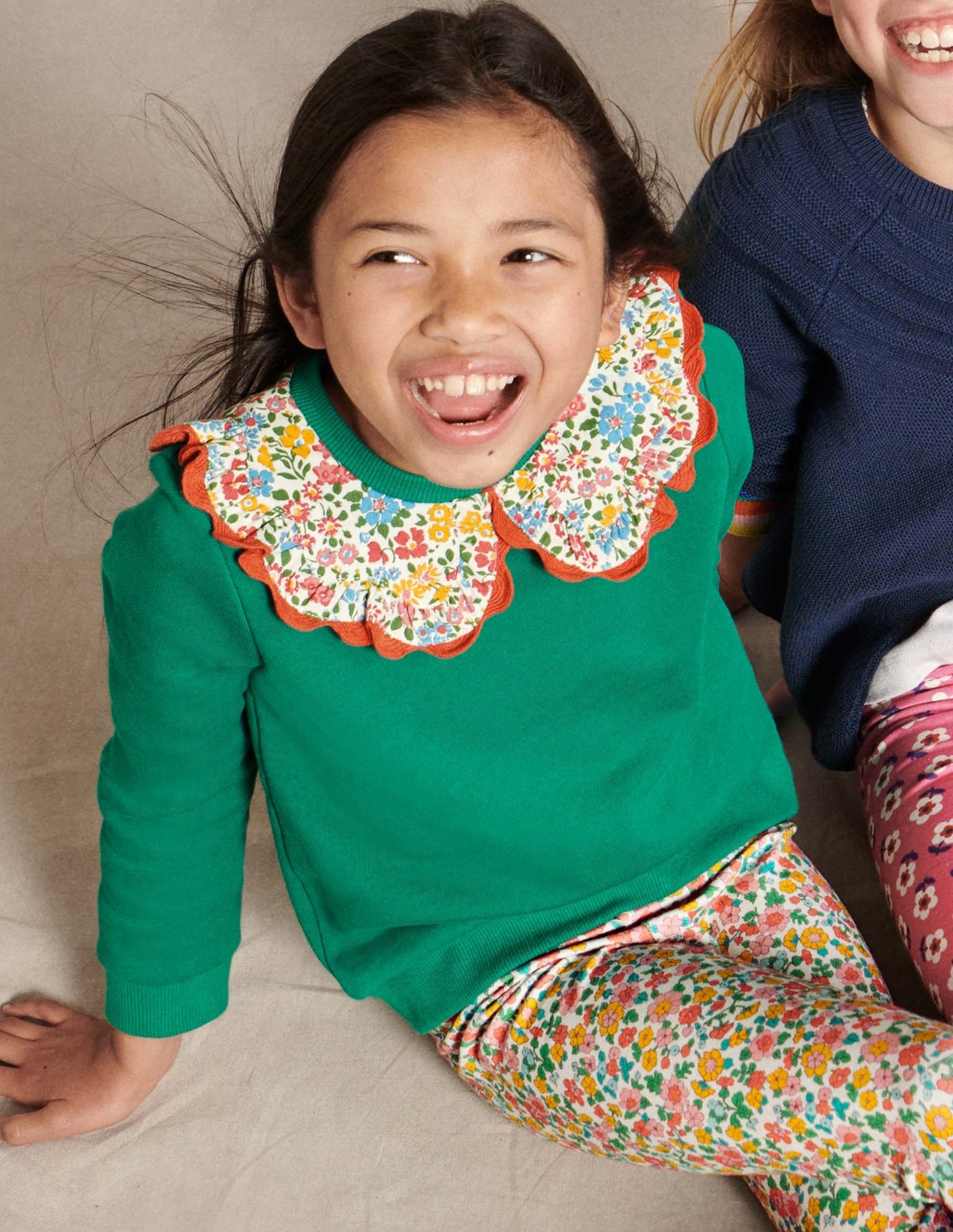 Collared Sweatshirt-Shady Glade Green