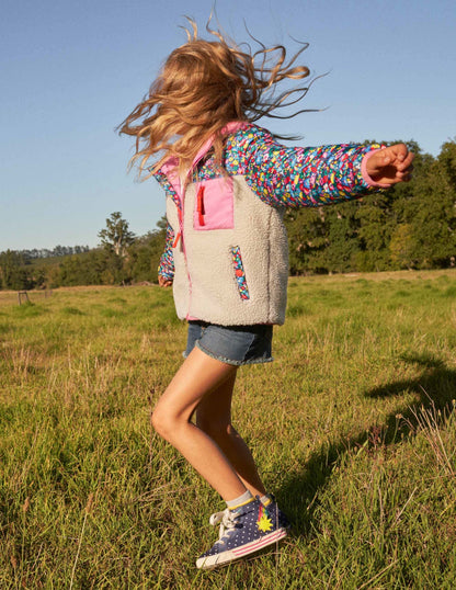 Colourblock Borg Jacket-Borg Multi Patchwork Floral-6