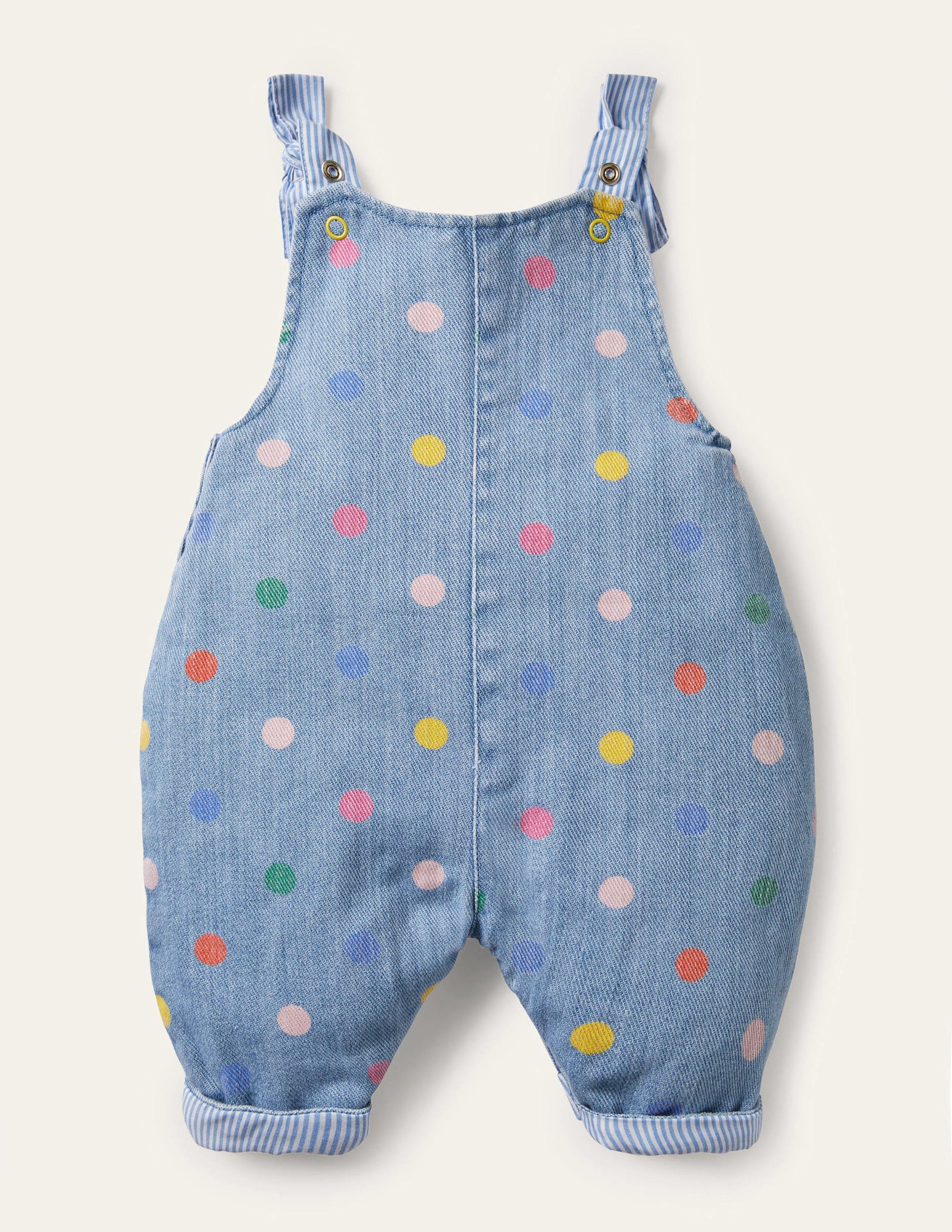 Multi Spot Dungarees-Chambray Multi Spot-2