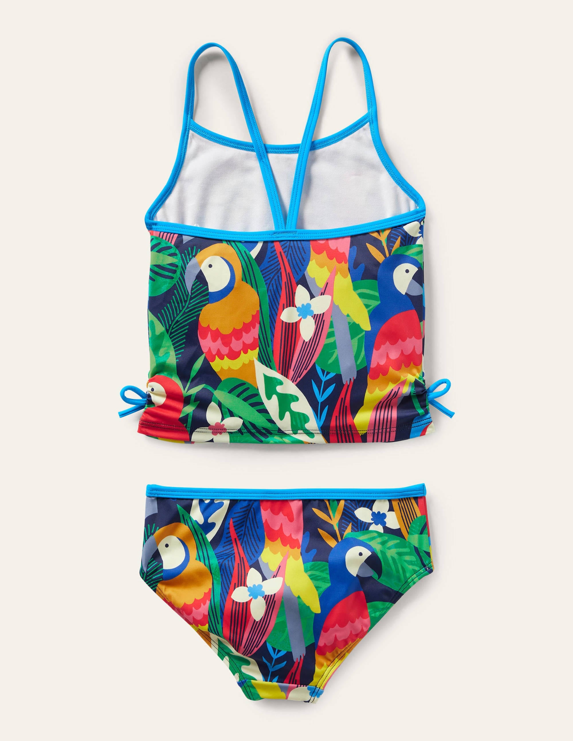 Ruched Tankini Set-Multi Rainbow Rainforest - Image 2