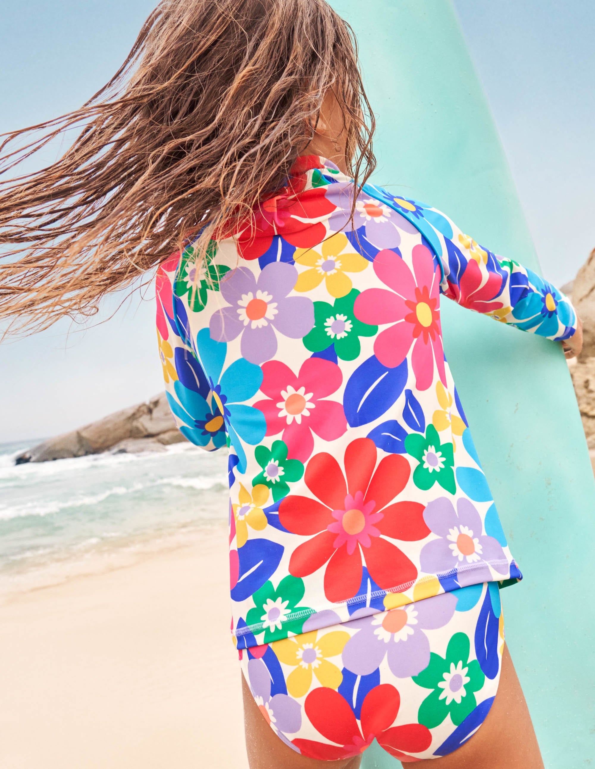 Patterned Rash Vest-Multi Surf Floral - Image 7