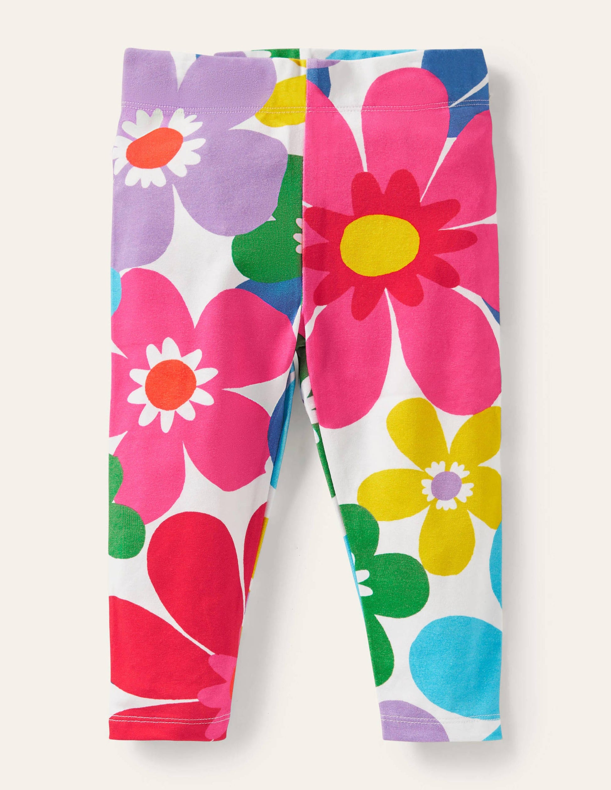 Fun Cropped Leggings-Multi Surf Floral-1