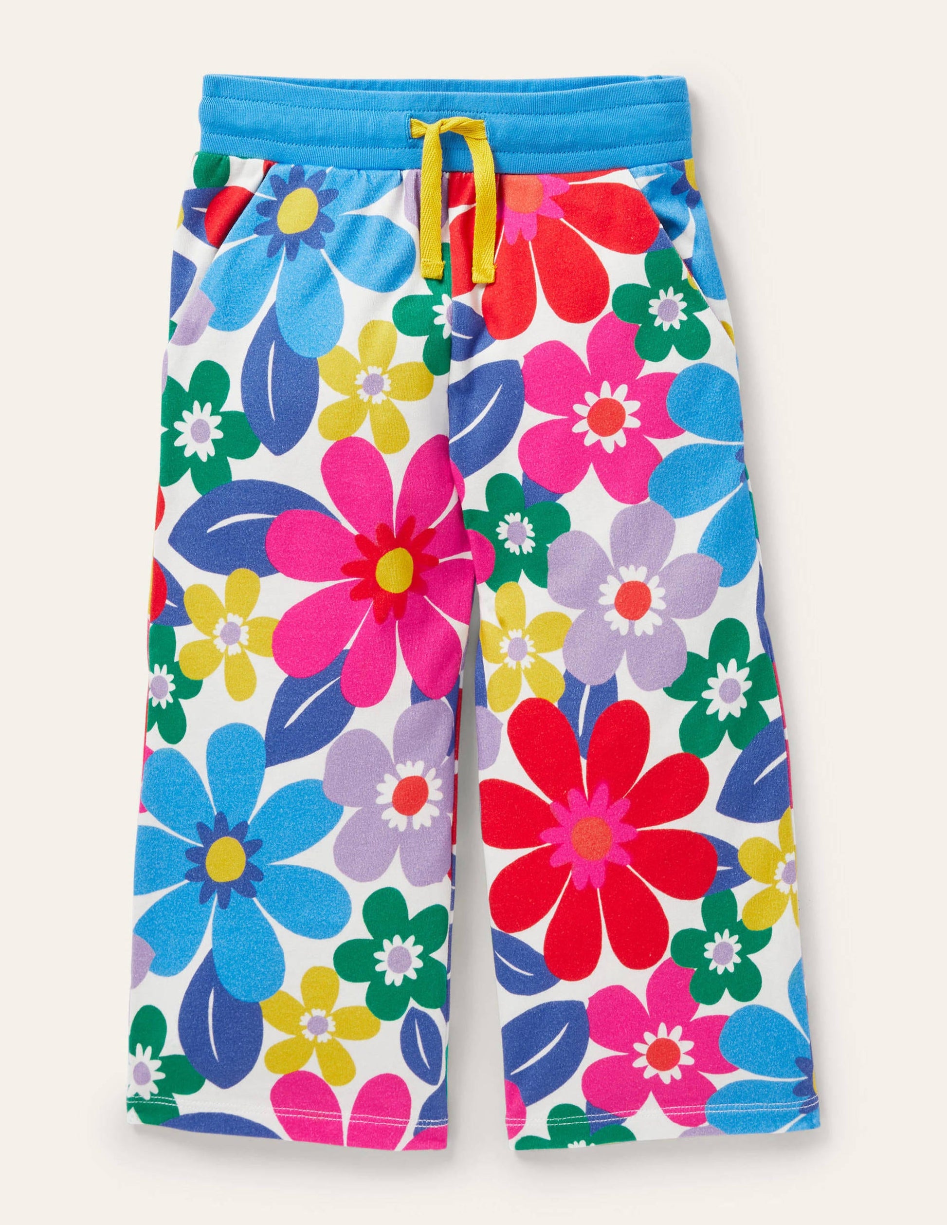 Wide Leg Jersey Trouser-Multi Surf Floral-1