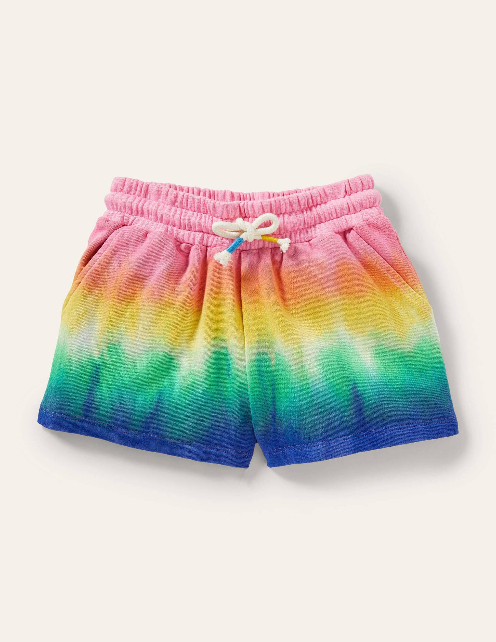 Gradient Dye Jersey Shorts-Multi Rainbow-1