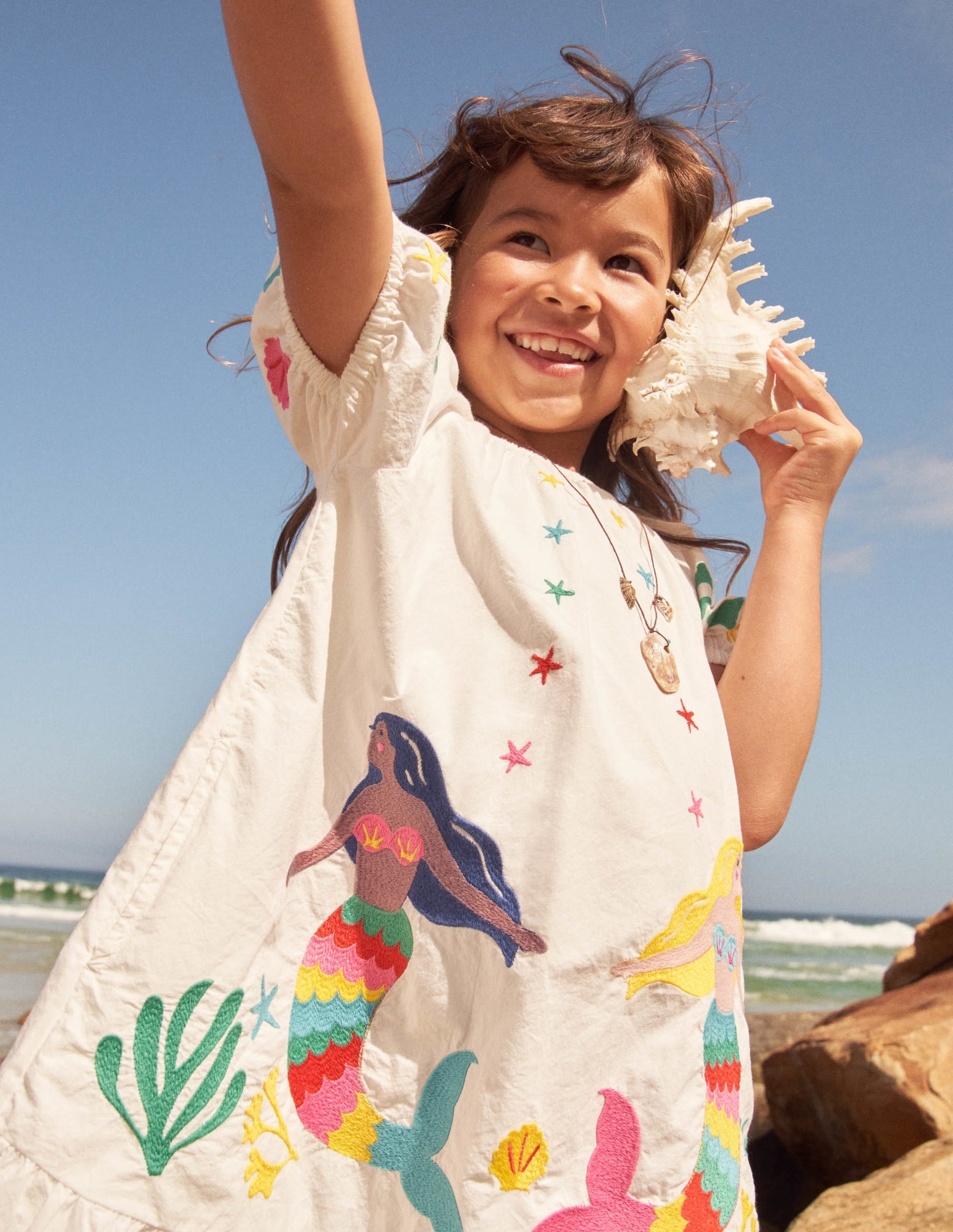 Ivory Mermaid Embroidered Dress-Ivory Mermaids-6