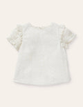 Printed Woven Blouse-Ivory
