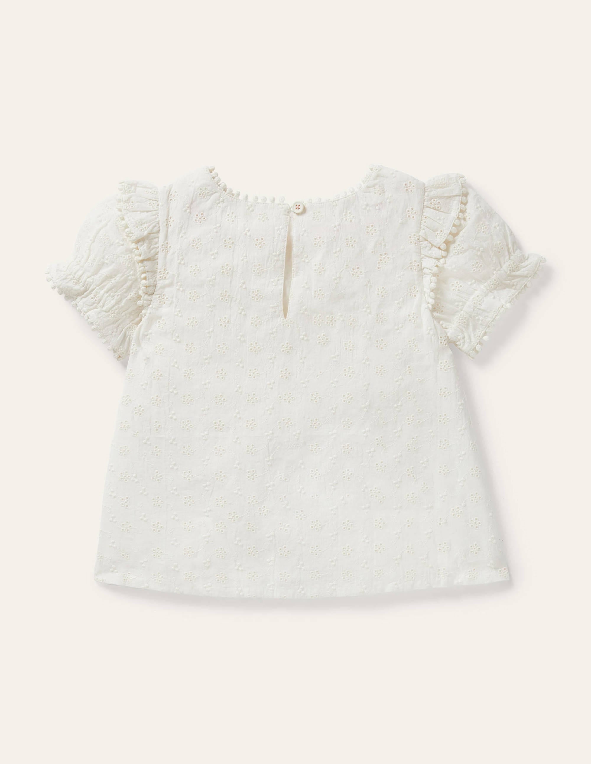 Printed Woven Blouse-Ivory - Image 2