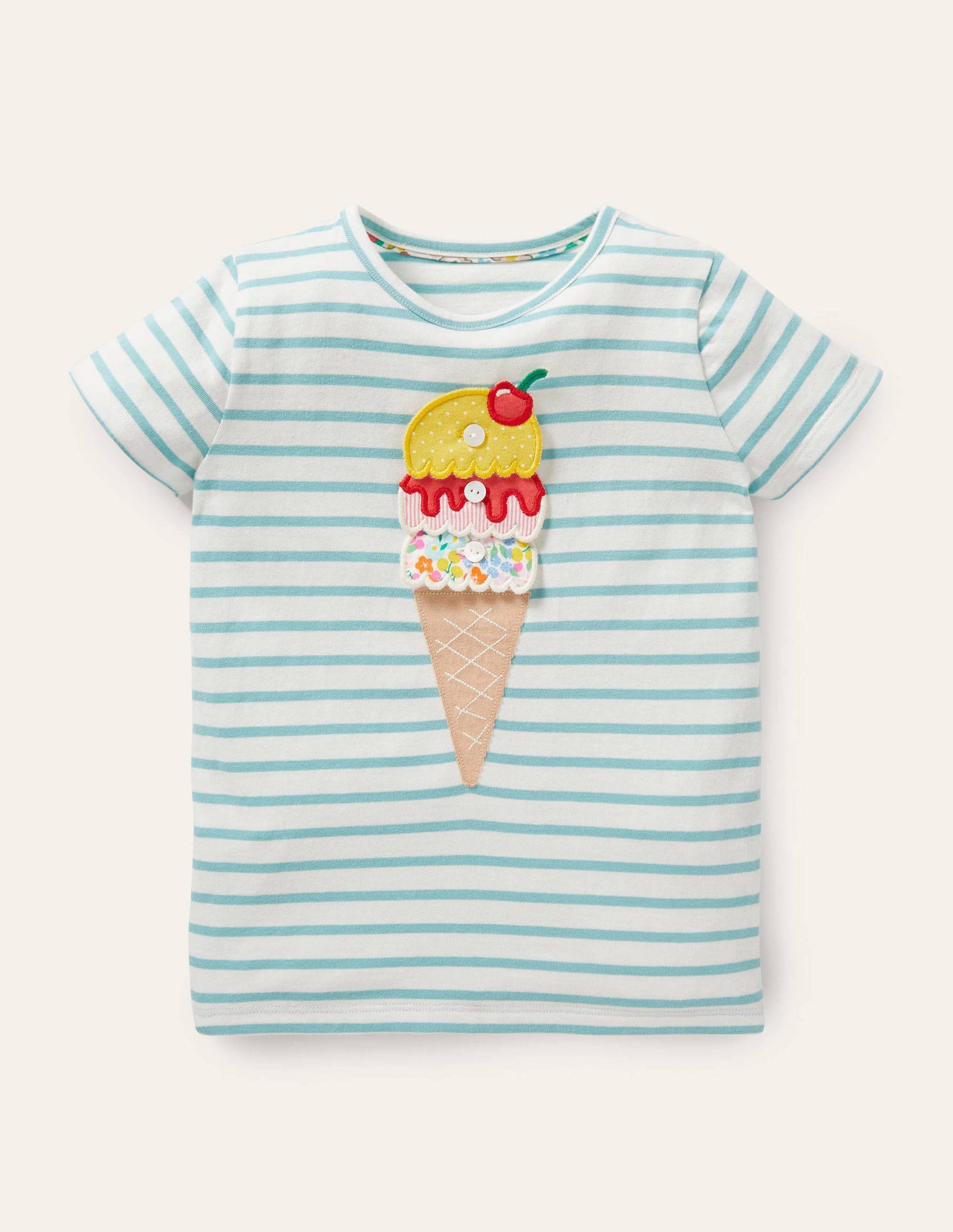 Build your own Appliqué Top-Georgian Blue/ Ivory Ice Cream-1