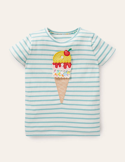 Build your own Appliqué Top-Georgian Blue/ Ivory Ice Cream-1