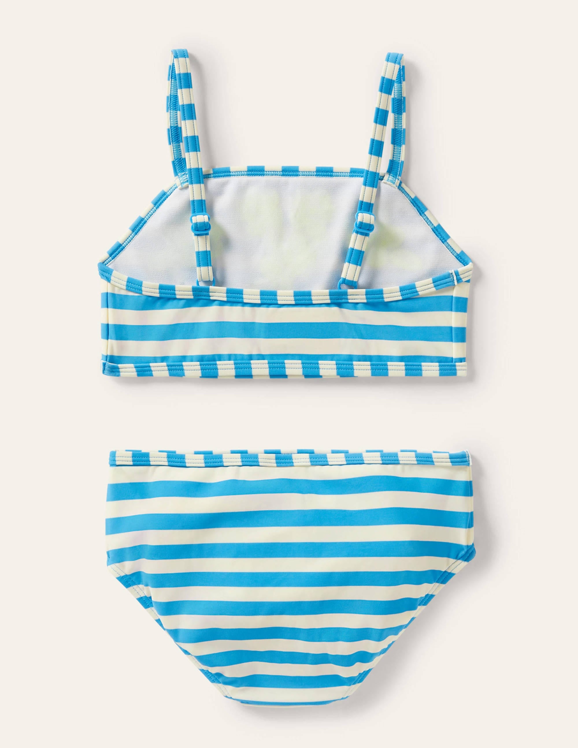Embroidered Bikini Set-Malibu Blue Stripe - Image 2