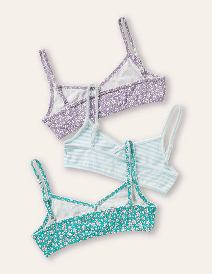 Crossover Crop Tops 3 Pack-Ditsy Floral-2