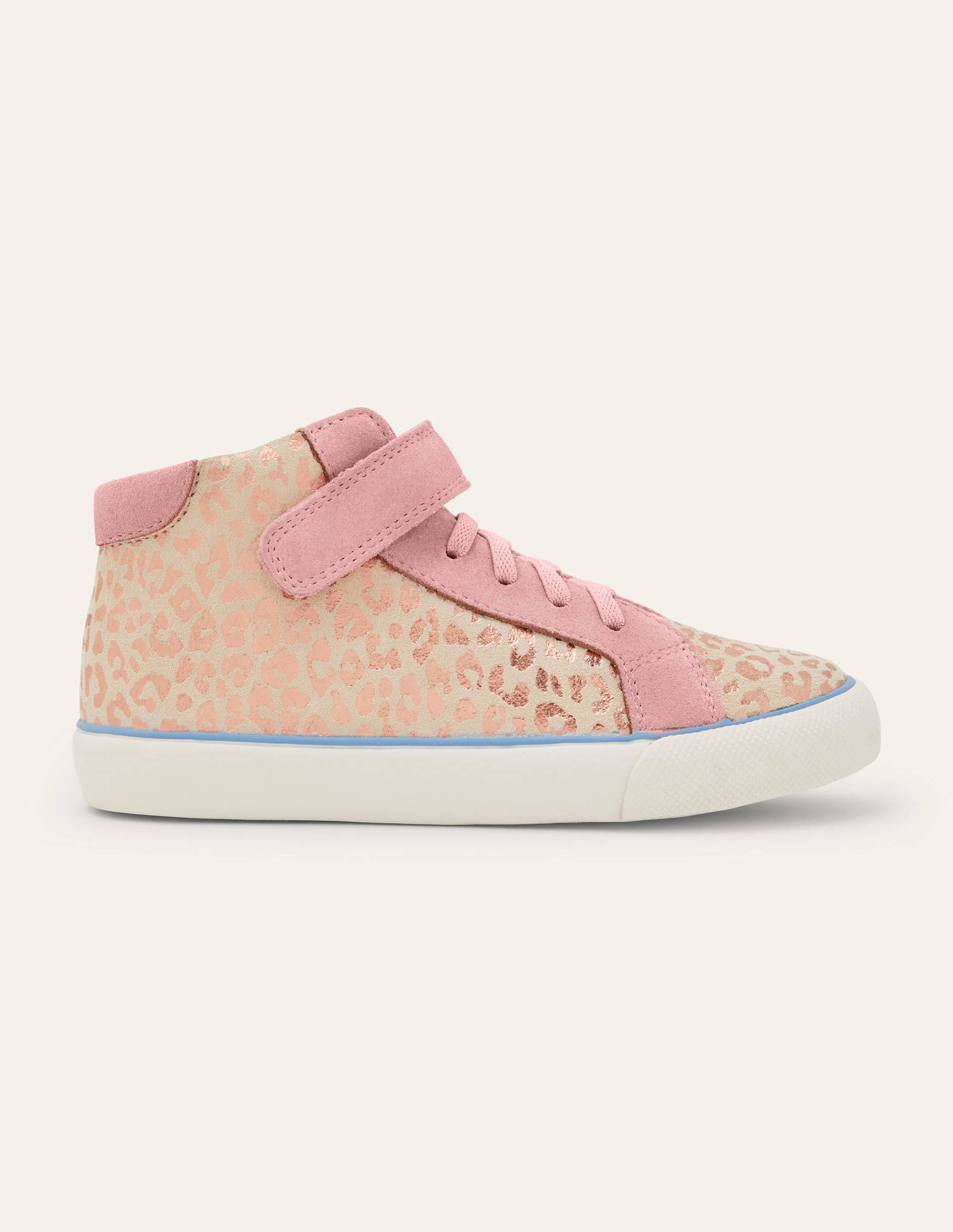 Elasticated Lace High Tops-Leopard-2