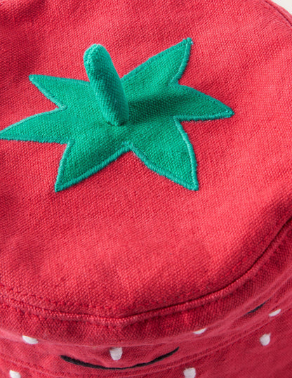Novelty Bucket Hat-Strawberry