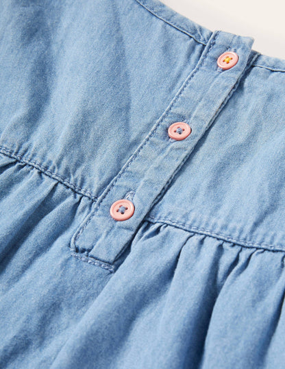 Easy Everyday Dress-Chambray-3