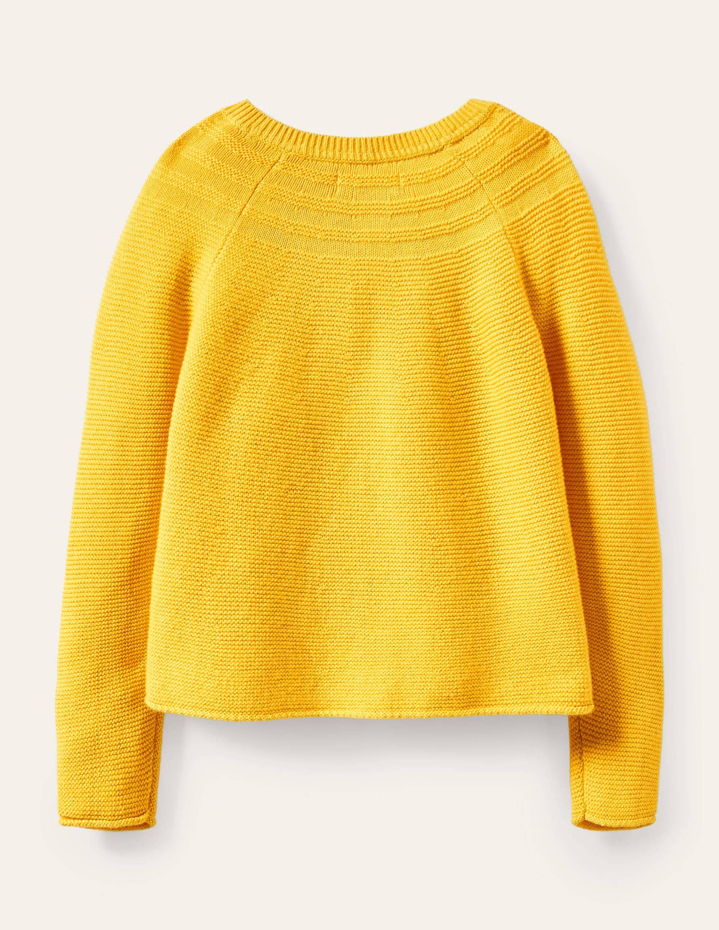 Cotton Cashmere Mix Cardigan-Sweetcorn Yellow