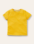 Star Pocket Slub T-shirt-Daffodil Yellow