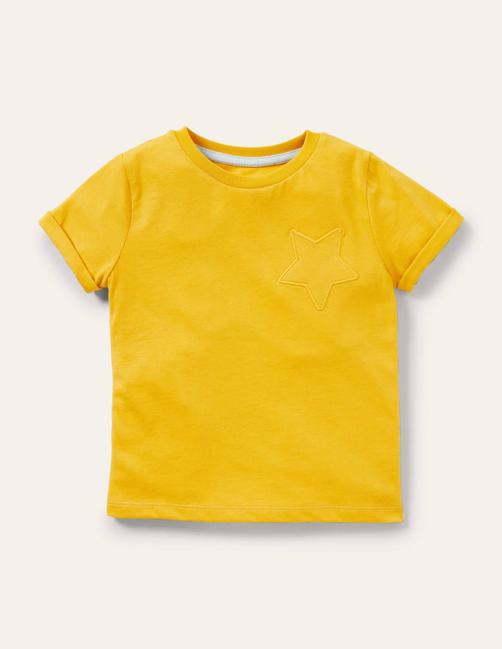 Star Pocket Slub T-shirt-Daffodil Yellow - Image 1