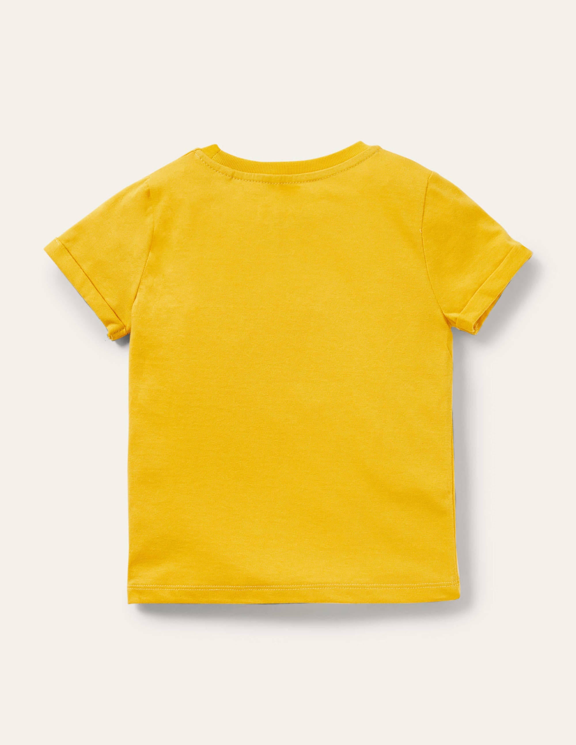 Star Pocket Slub T-shirt-Daffodil Yellow - Image 2
