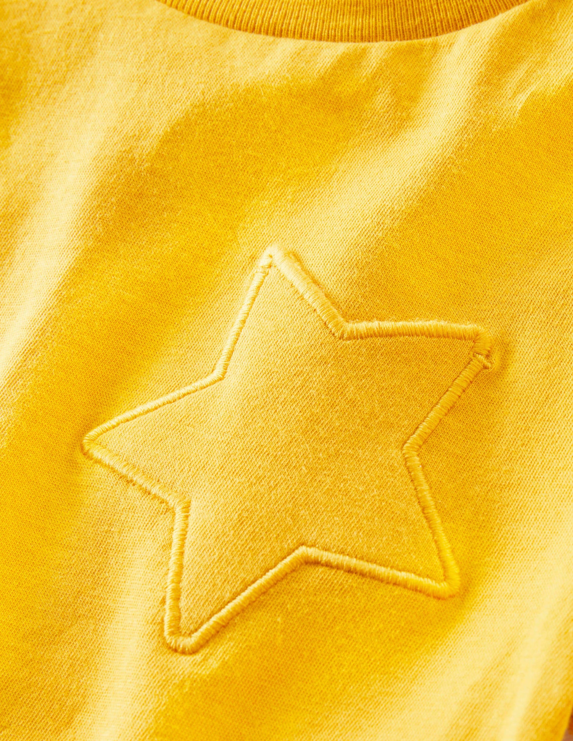 Star Pocket Slub T-shirt-Daffodil Yellow-3