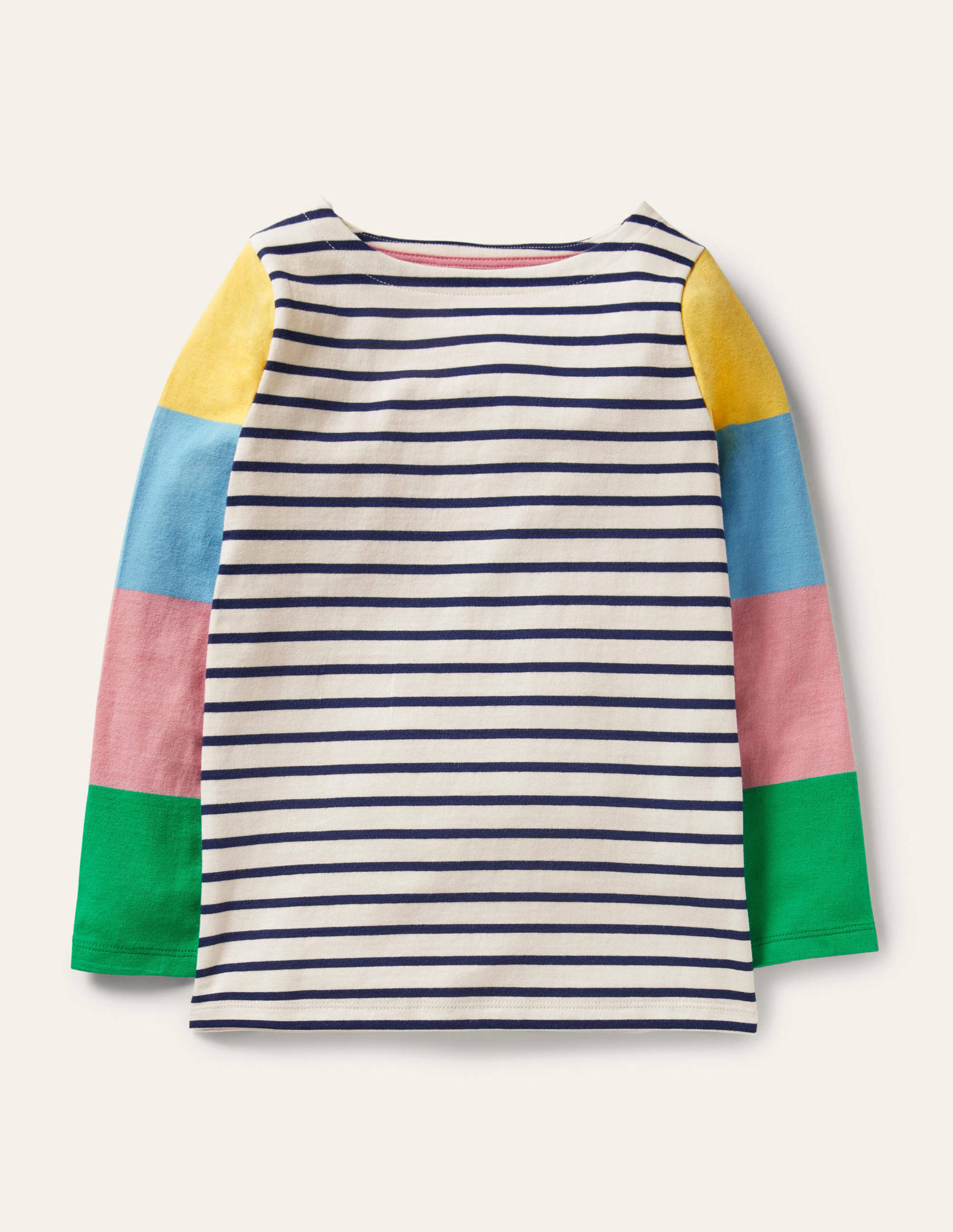 Fun Breton-Pale Lemon/Formica Pink - Image 1