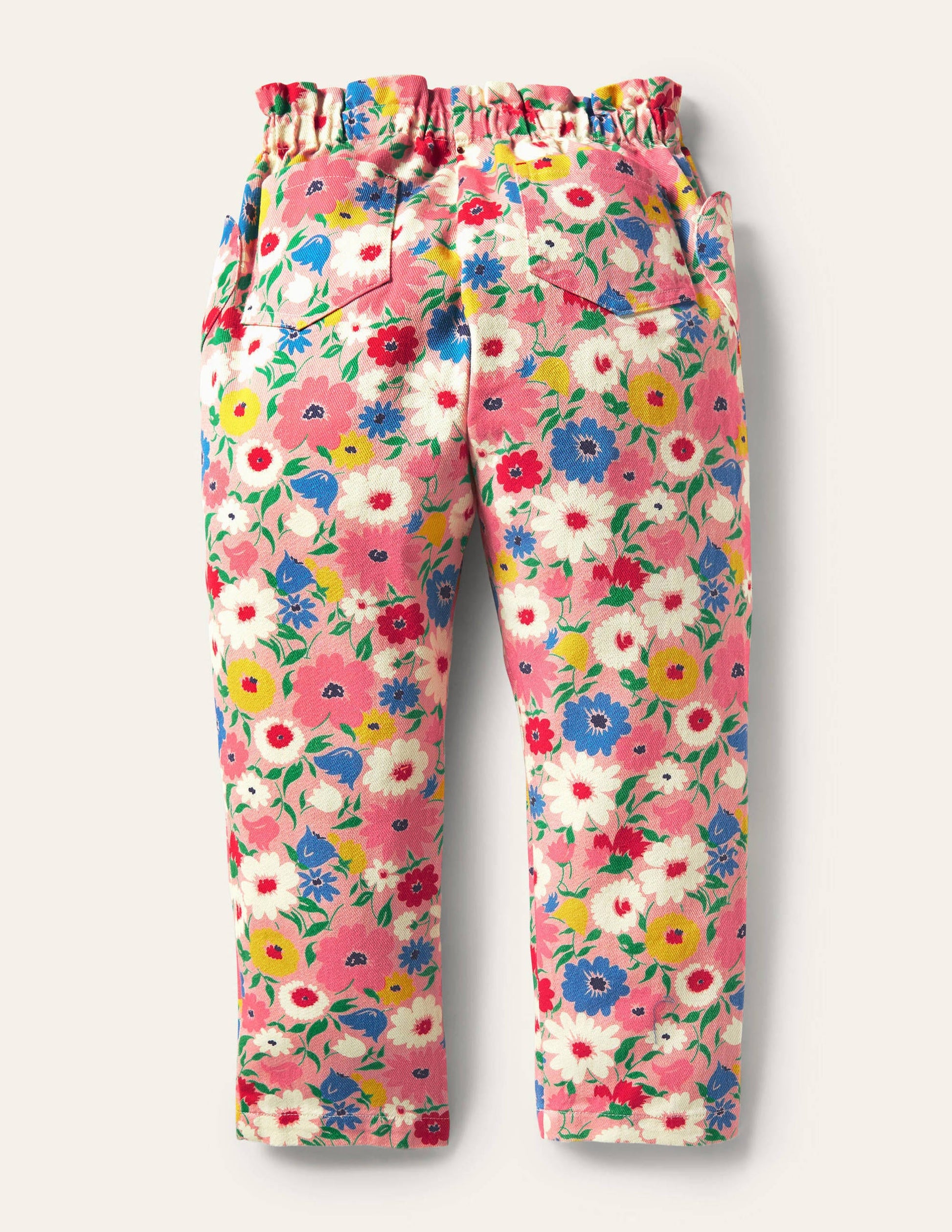 Pull-on Trousers-Boto Pink Painterly Floral-2