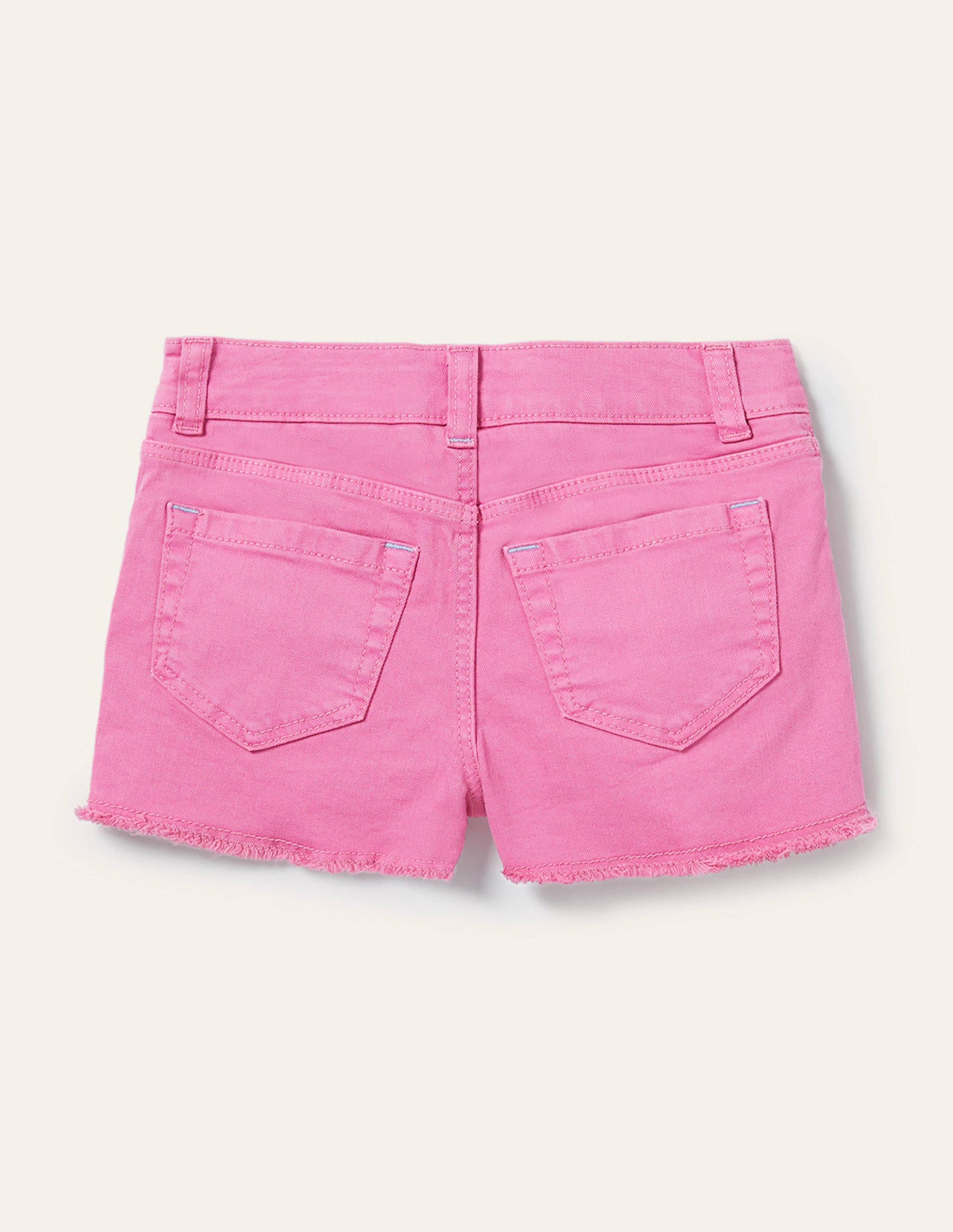 Denim Shorts-Strawberry Ice Pink-2