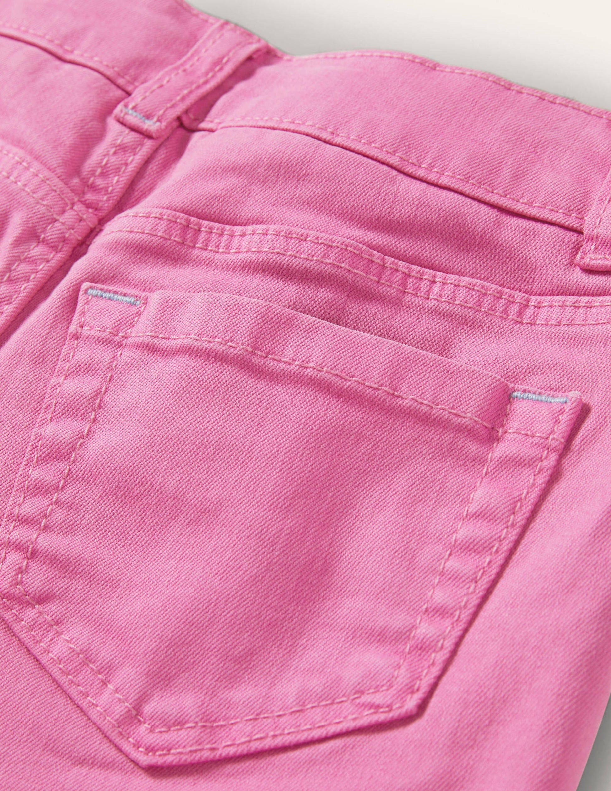 Denim Shorts-Strawberry Ice Pink-3
