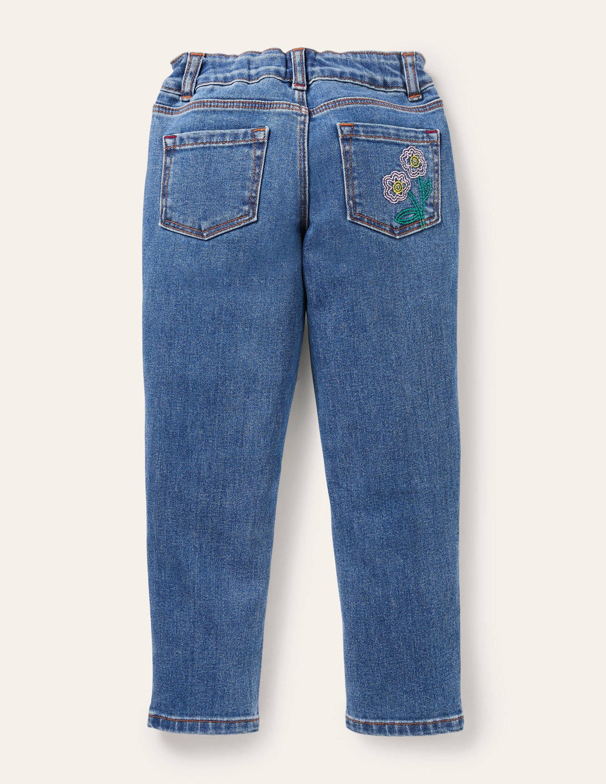 Girlfriend Jeans-Light Vintage Denim Floral-2