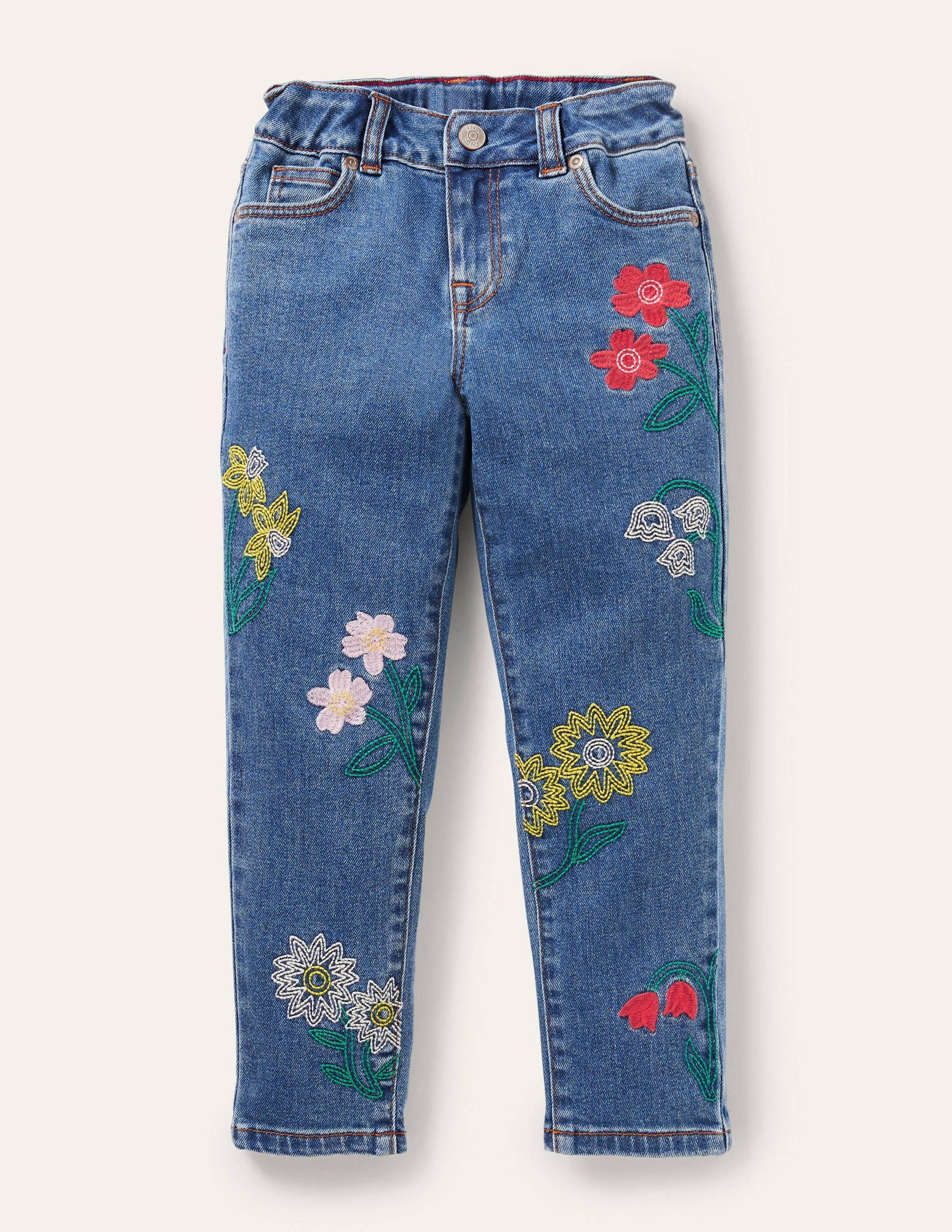 Girlfriend Jeans-Light Vintage Denim Floral-1