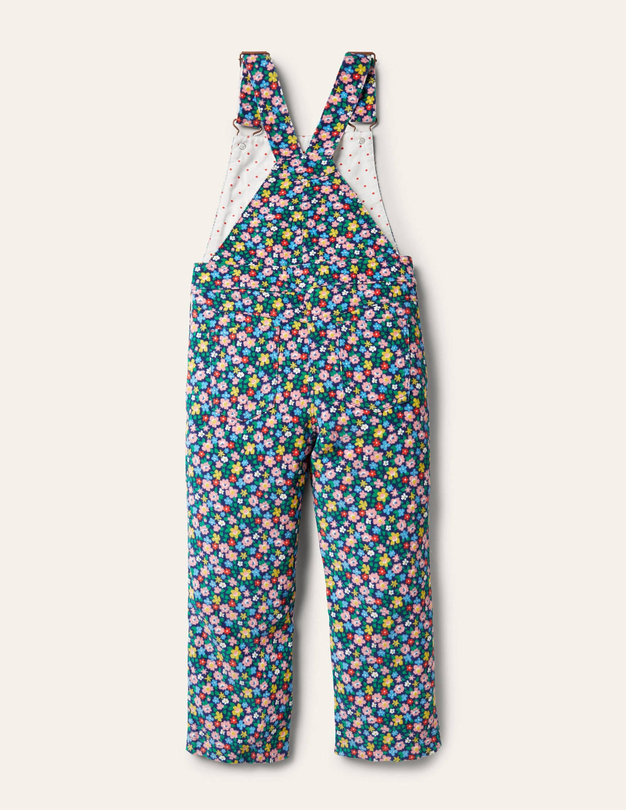 Heart Patch Dungaree-Starboard Blue Spring Floral - Image 2