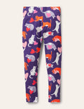 Fun Leggings-Starboard Blue Love Cats