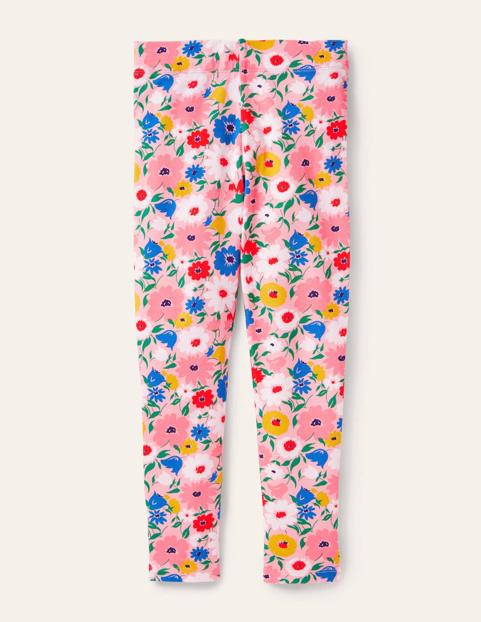 Fun Leggings-Boto Pink Painterly Floral-2