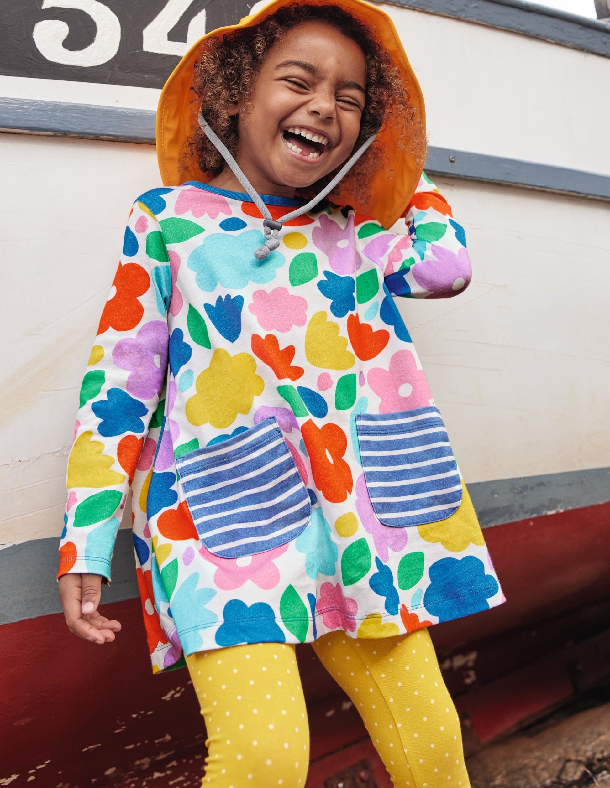 Fun Leggings-Sweetcorn Yellow Pin Spot-4