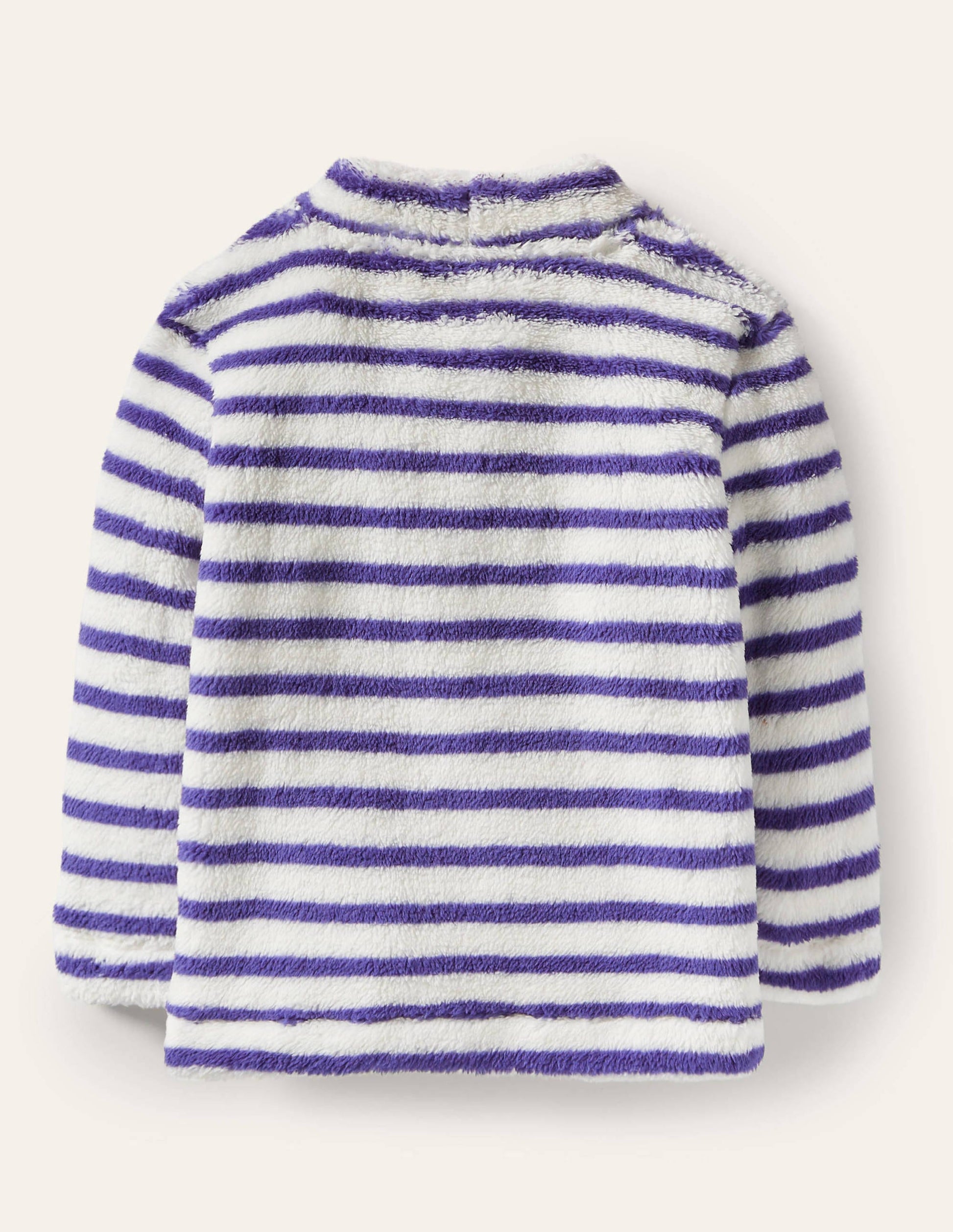 Cosy Funnel Neck Top-Starboard Blue/ Ivory-2