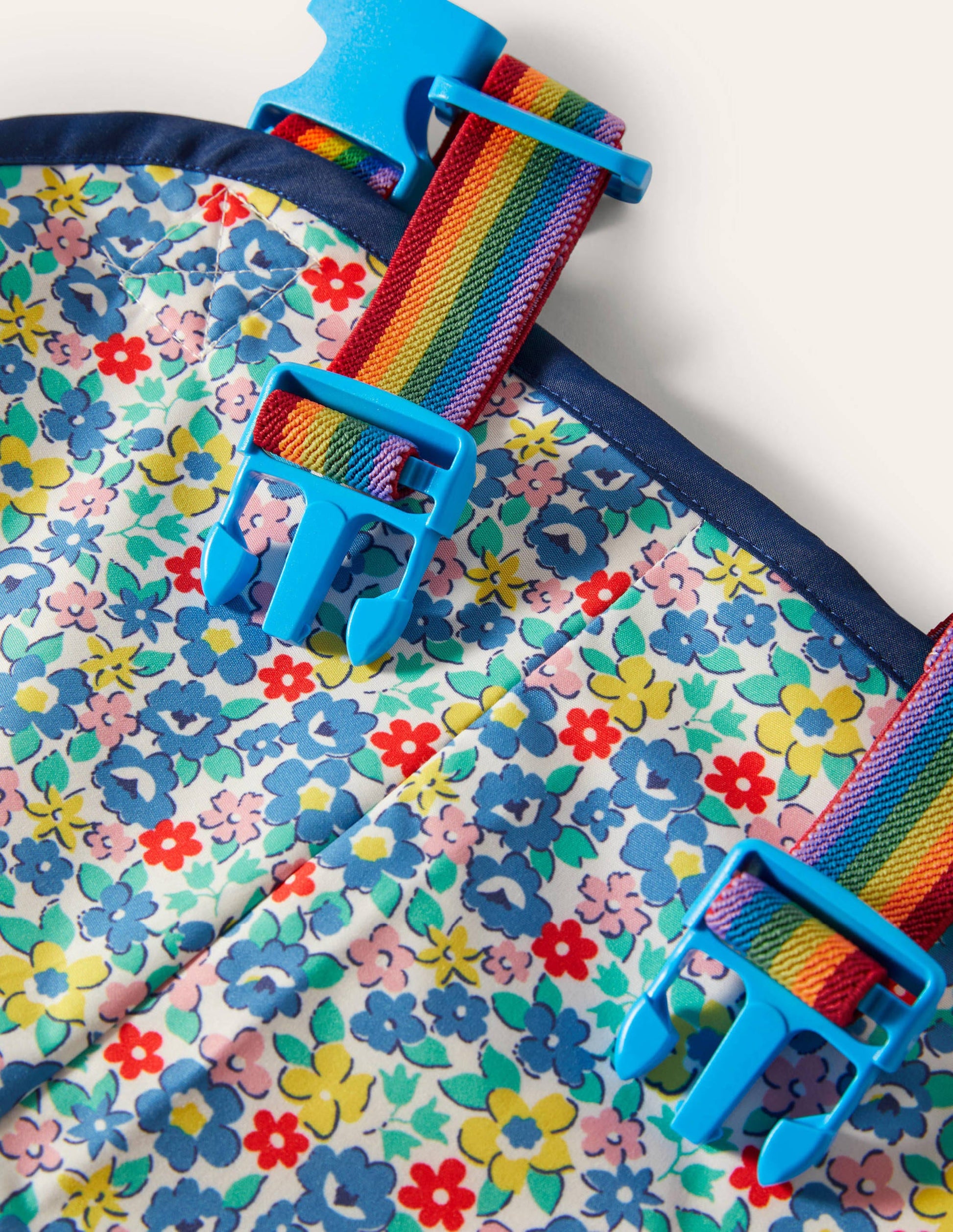 Waterproof Dungarees-Multi Spring Floral-3