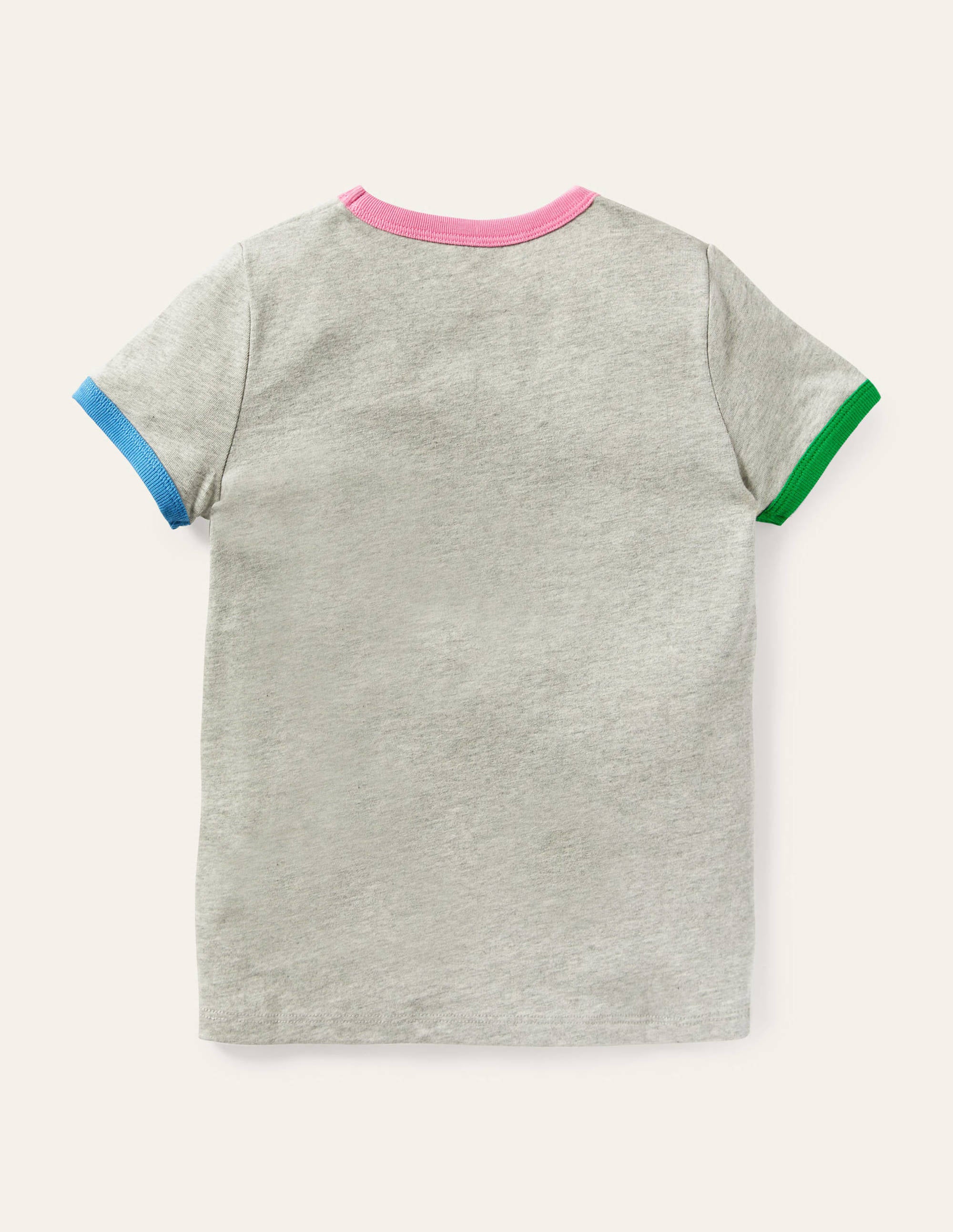 Printed Graphic T-shirt-Grey Marl Weather - Image 2