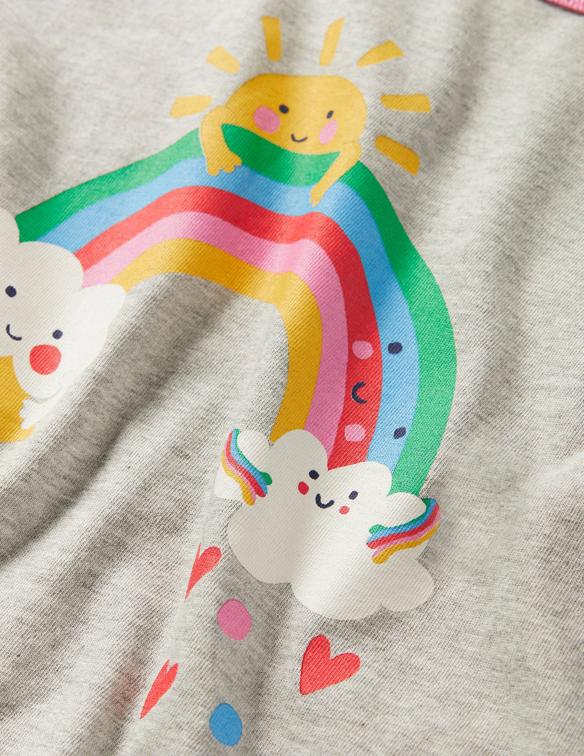 Printed Graphic T-shirt-Grey Marl Weather - Image 3