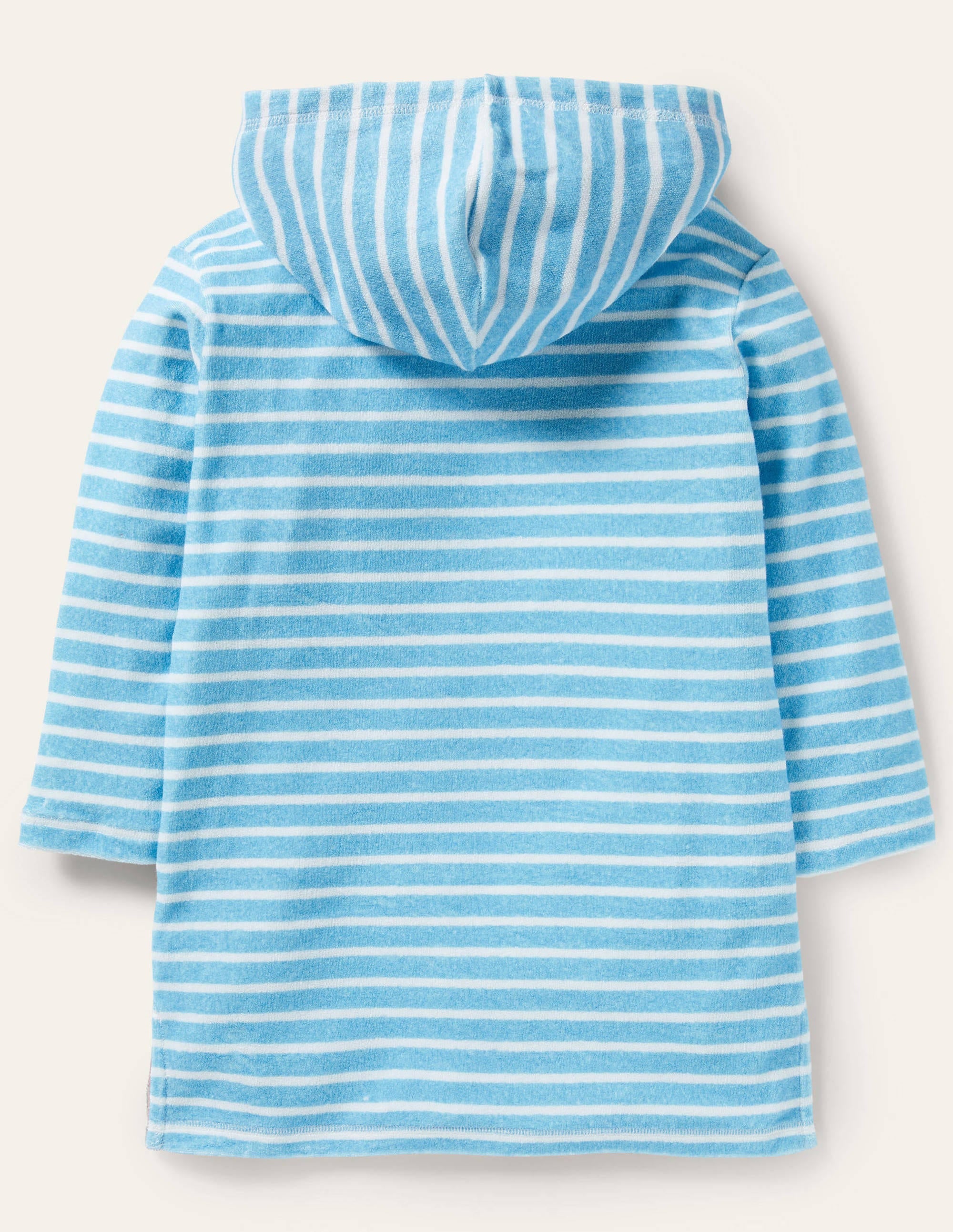 Appliqué Towelling Beach Dress-Aqua/Ivory Sea Friends - Image 2