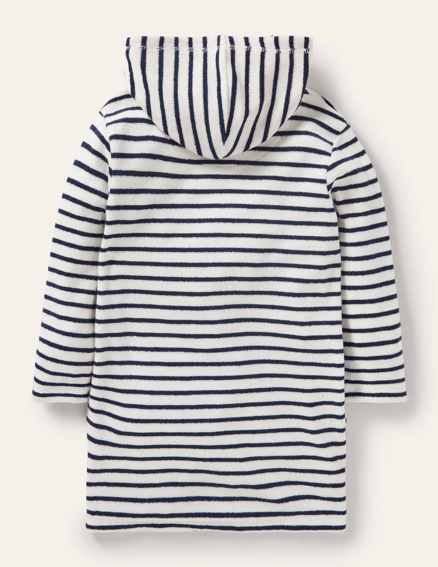Appliqué Towelling Beach Dress-Ivory/ Starboard Blue Whale