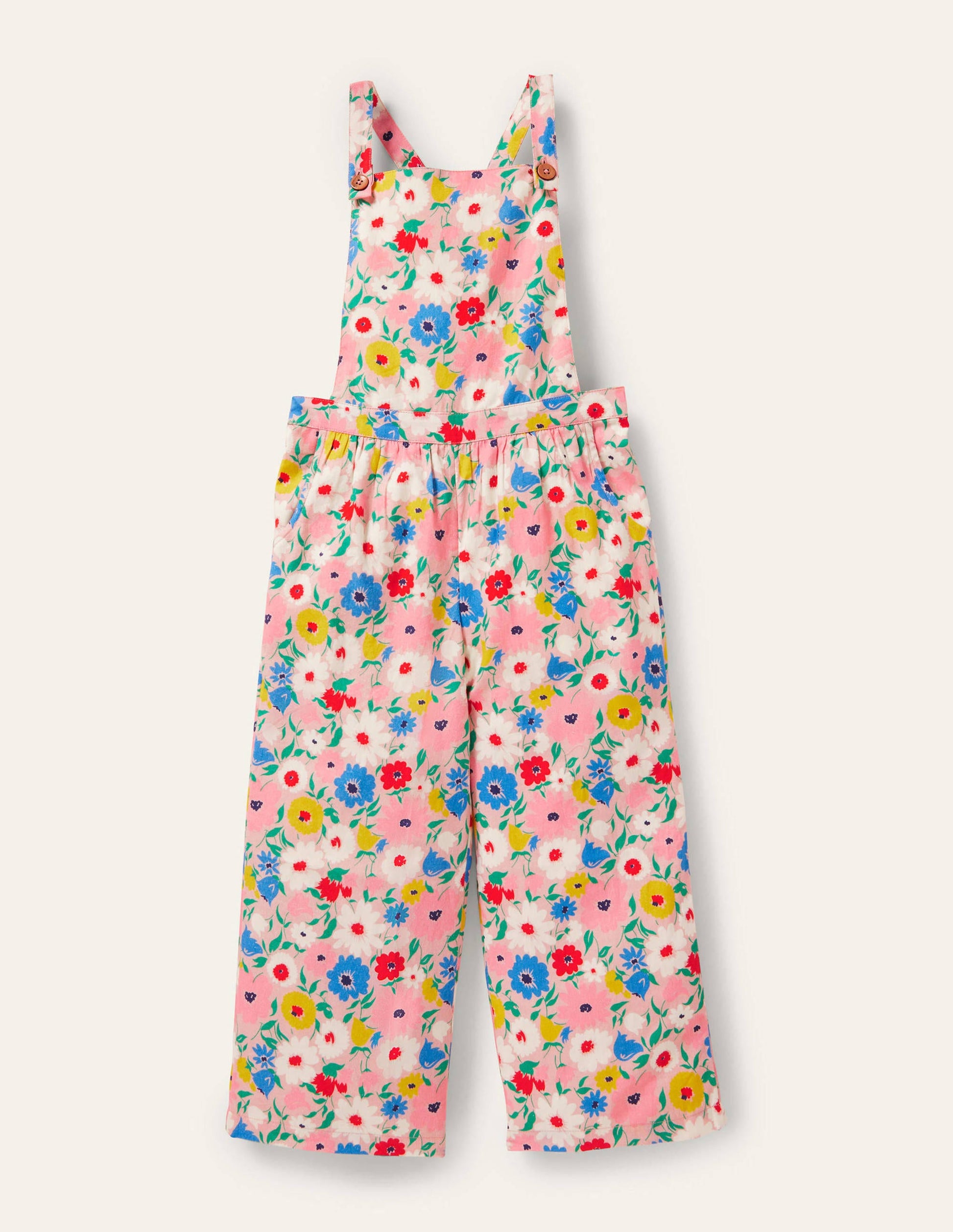 Floral Dungarees-Boto Pink Painterly Floral-1