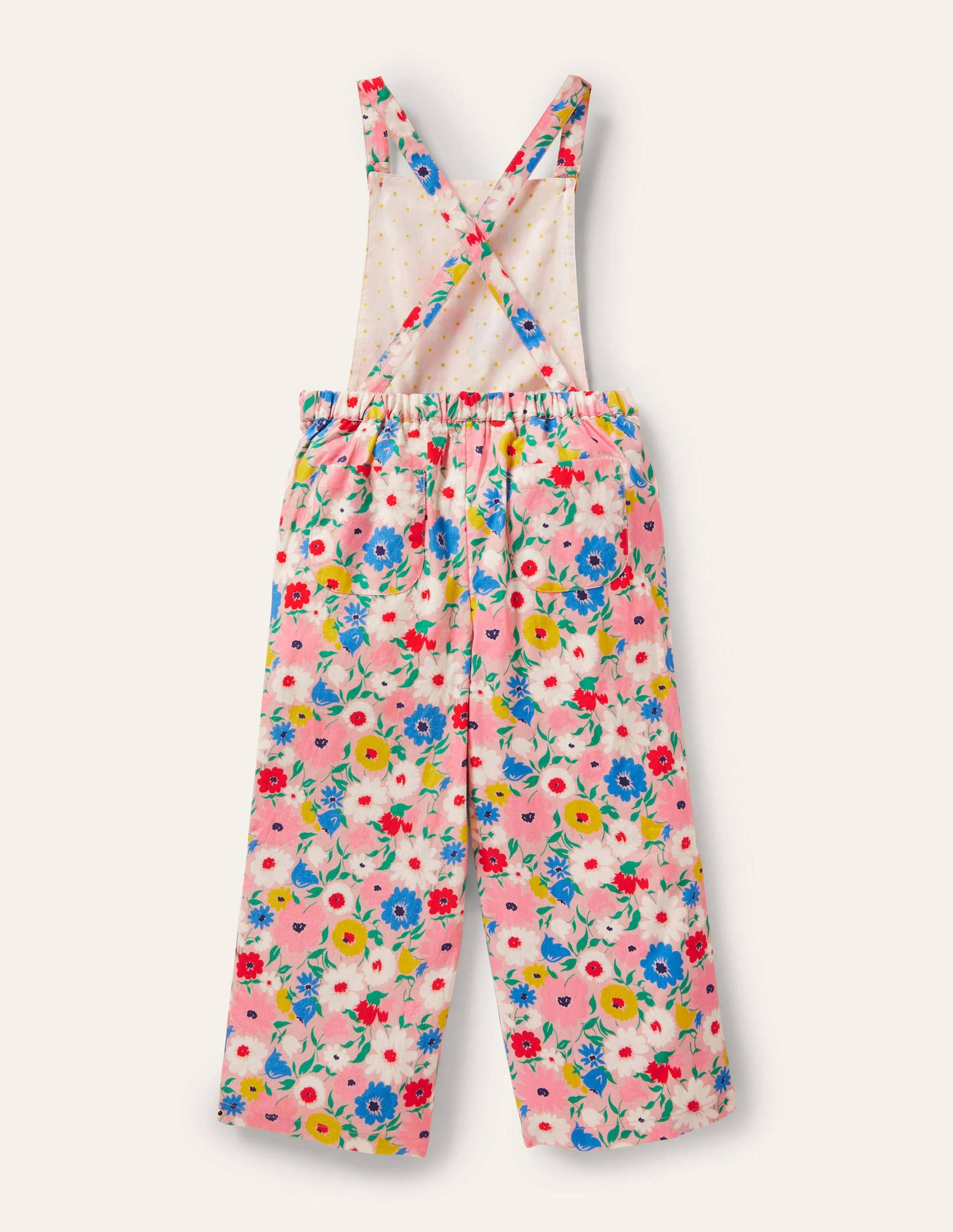 Floral Dungarees-Boto Pink Painterly Floral-2