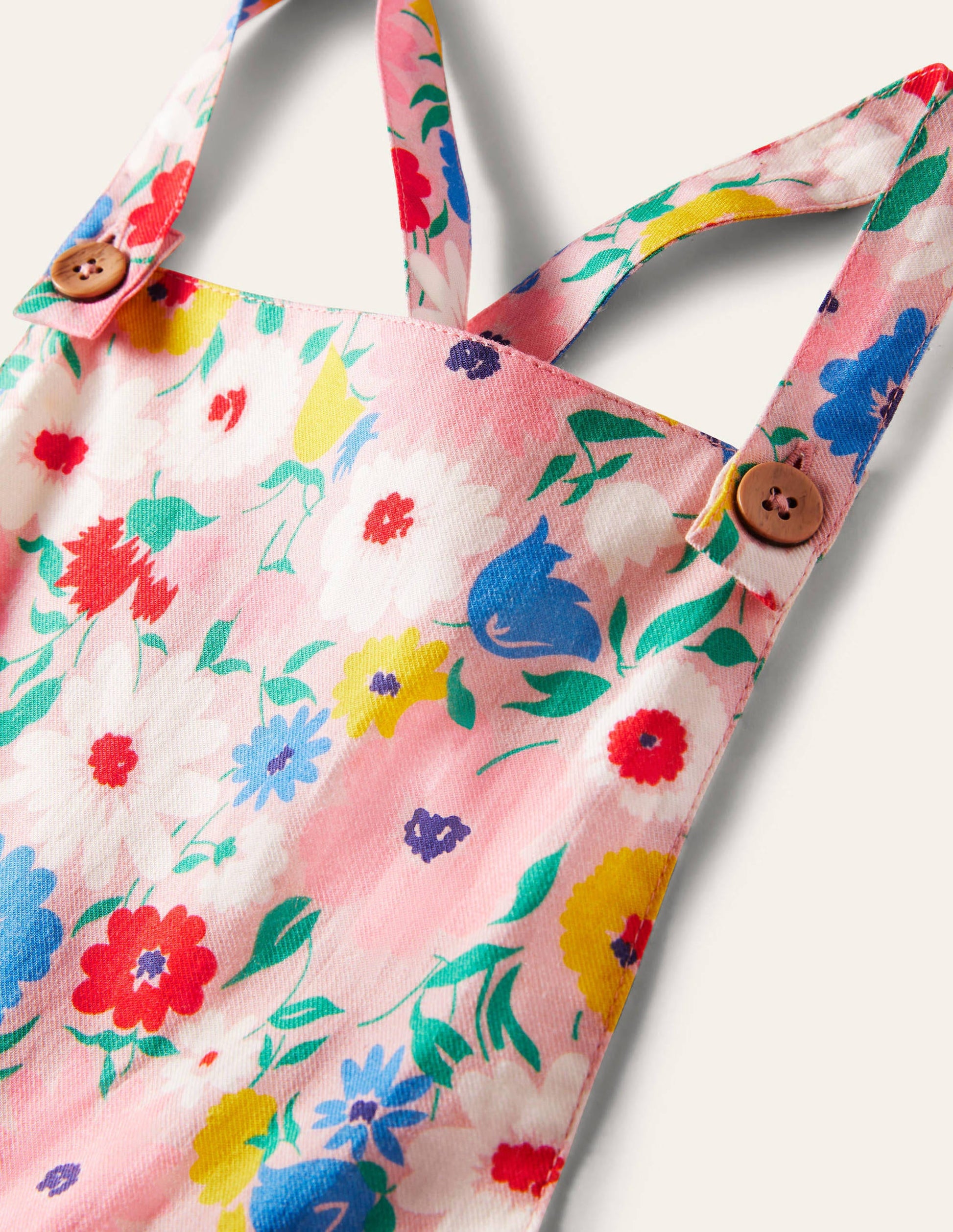 Floral Dungarees-Boto Pink Painterly Floral-3
