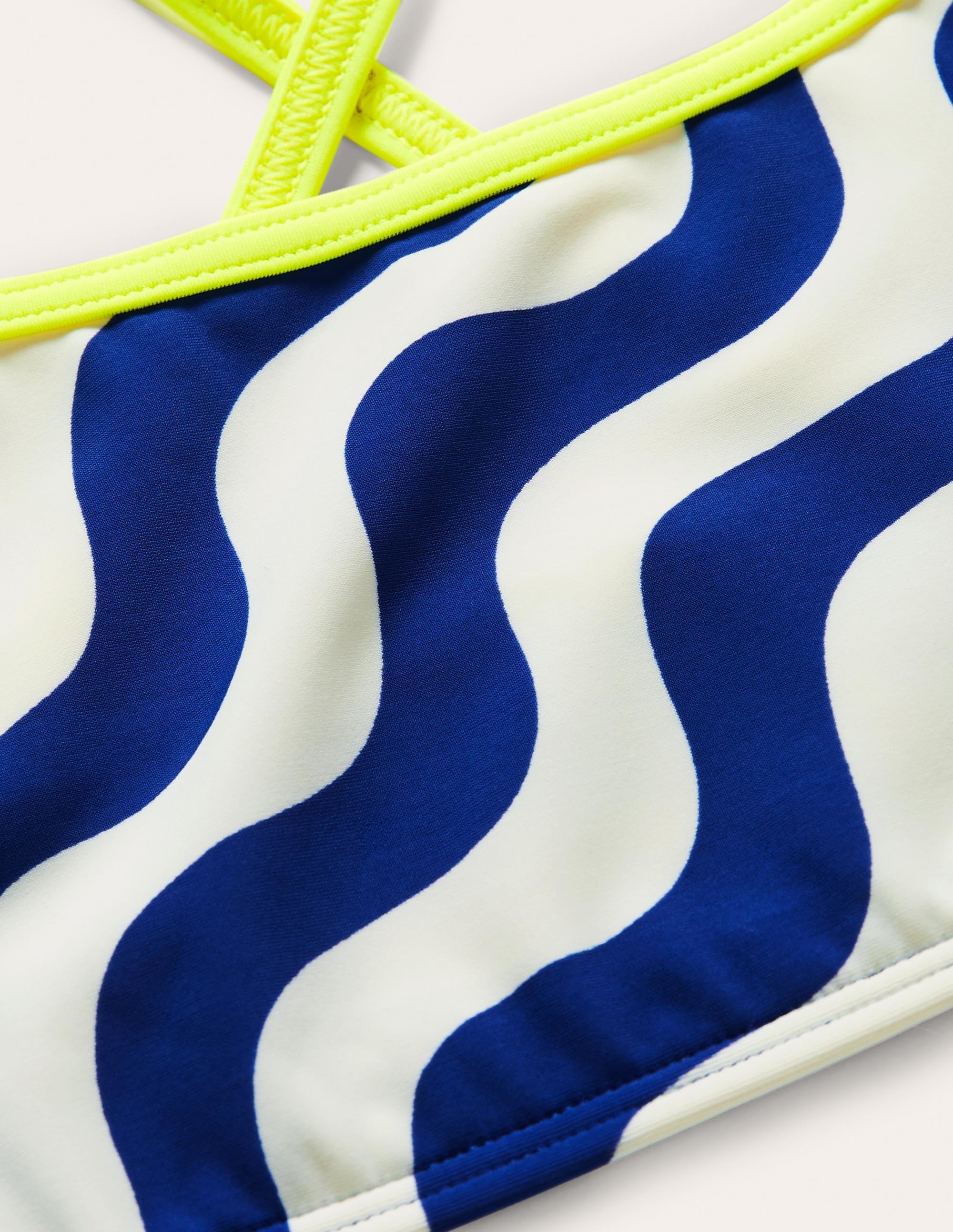 Patterned Bikini Top-Ivory/Blue Wave - Image 3