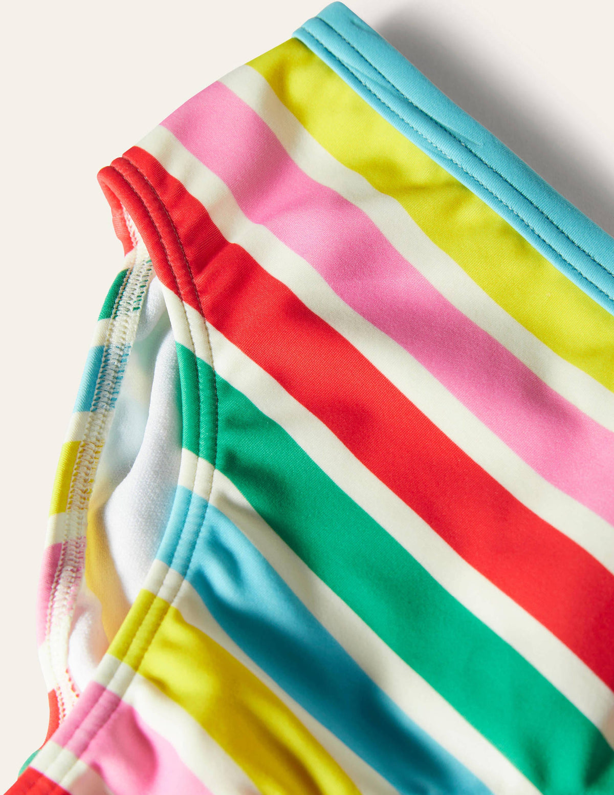 Patterned Bikini Bottoms-Ivory Multi Rainbow - Image 3