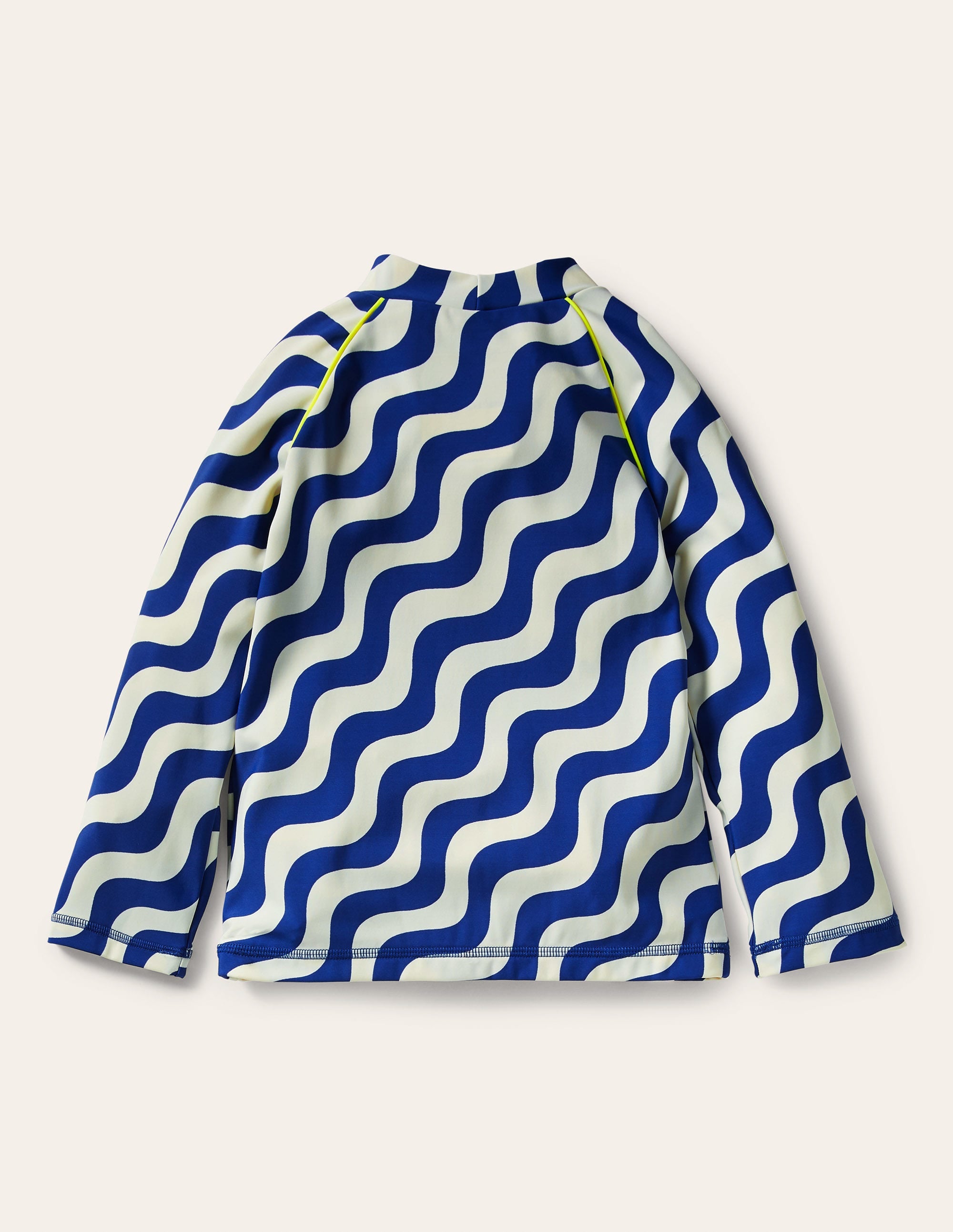 Patterned Rash Vest-Ivory/Blue Wave - Image 3